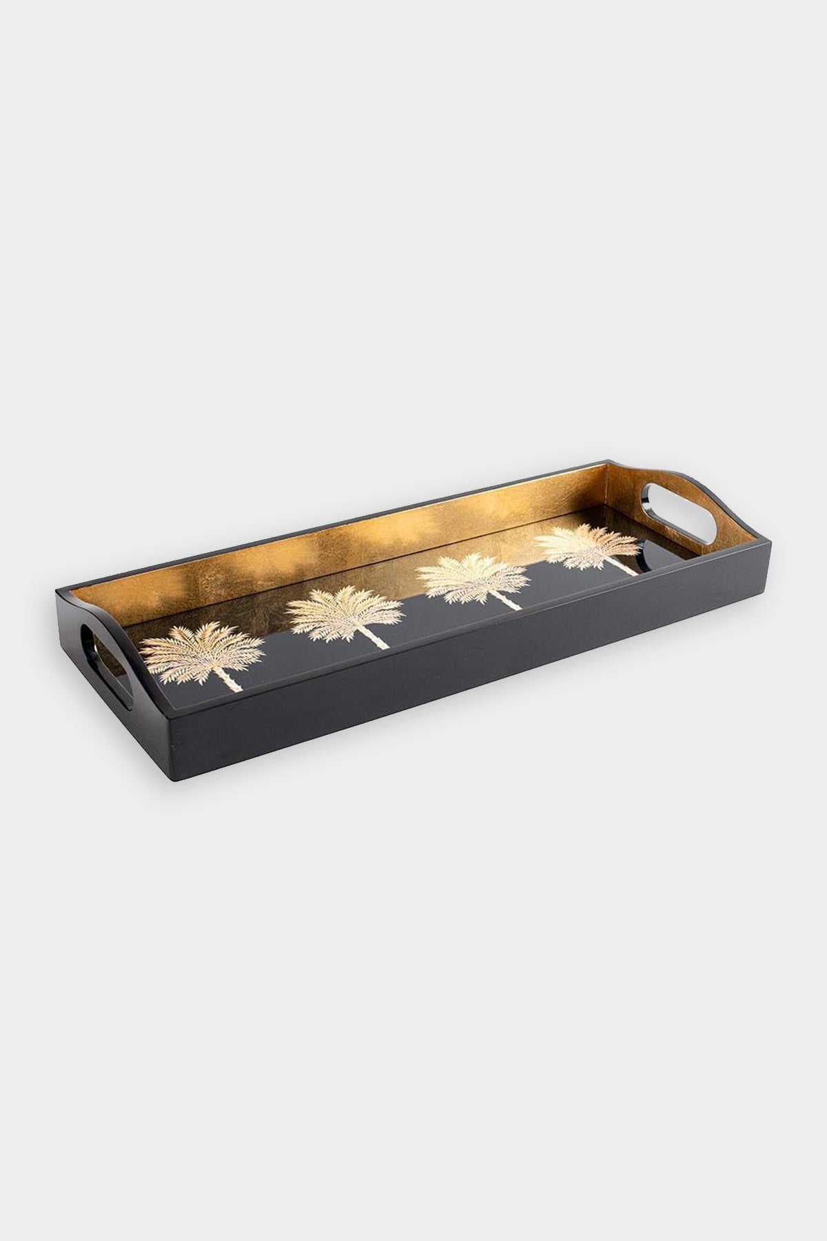 Grand Palms Lacquer Bar Tray in Black - shop-olivia.com