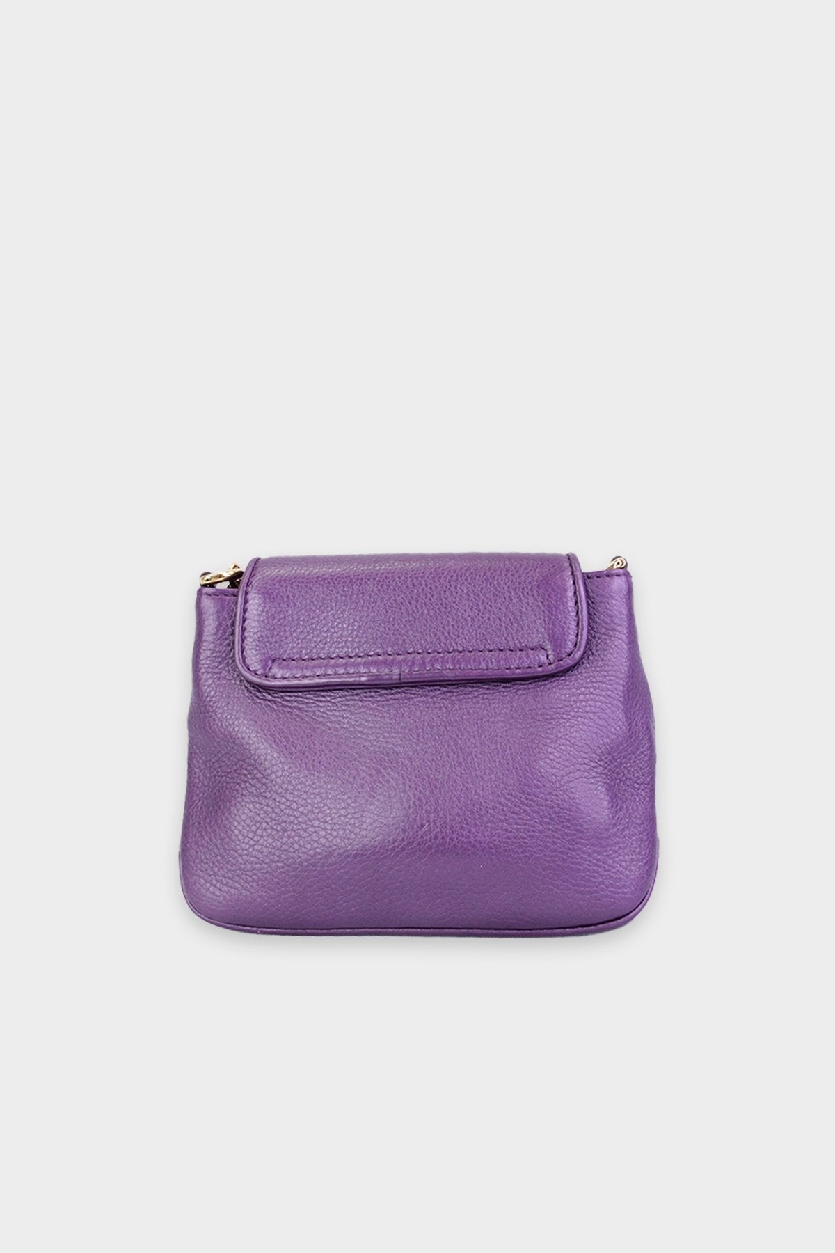 Gucci Purple Mini Handbag with Gold Chain - shop-olivia.com