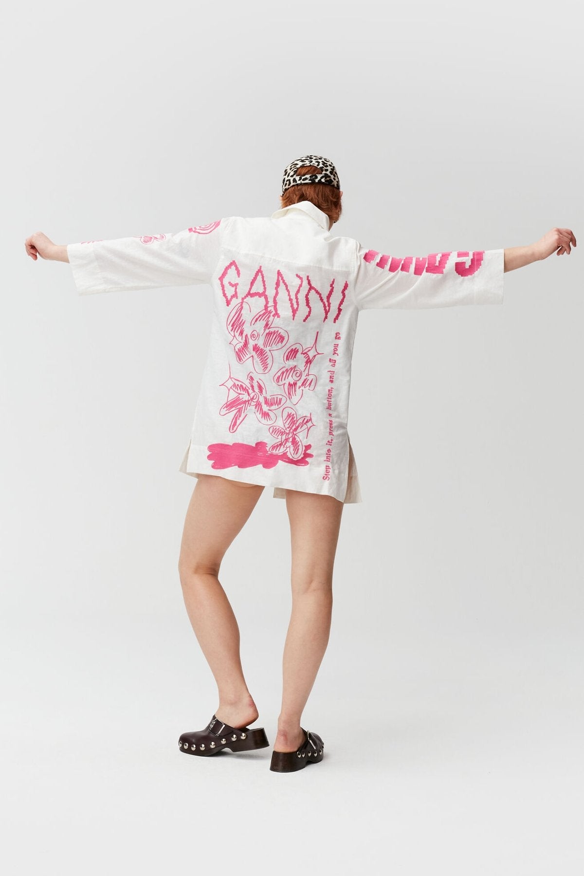 Higher Love Cover-Up Shirt in Egret - shop-olivia.com