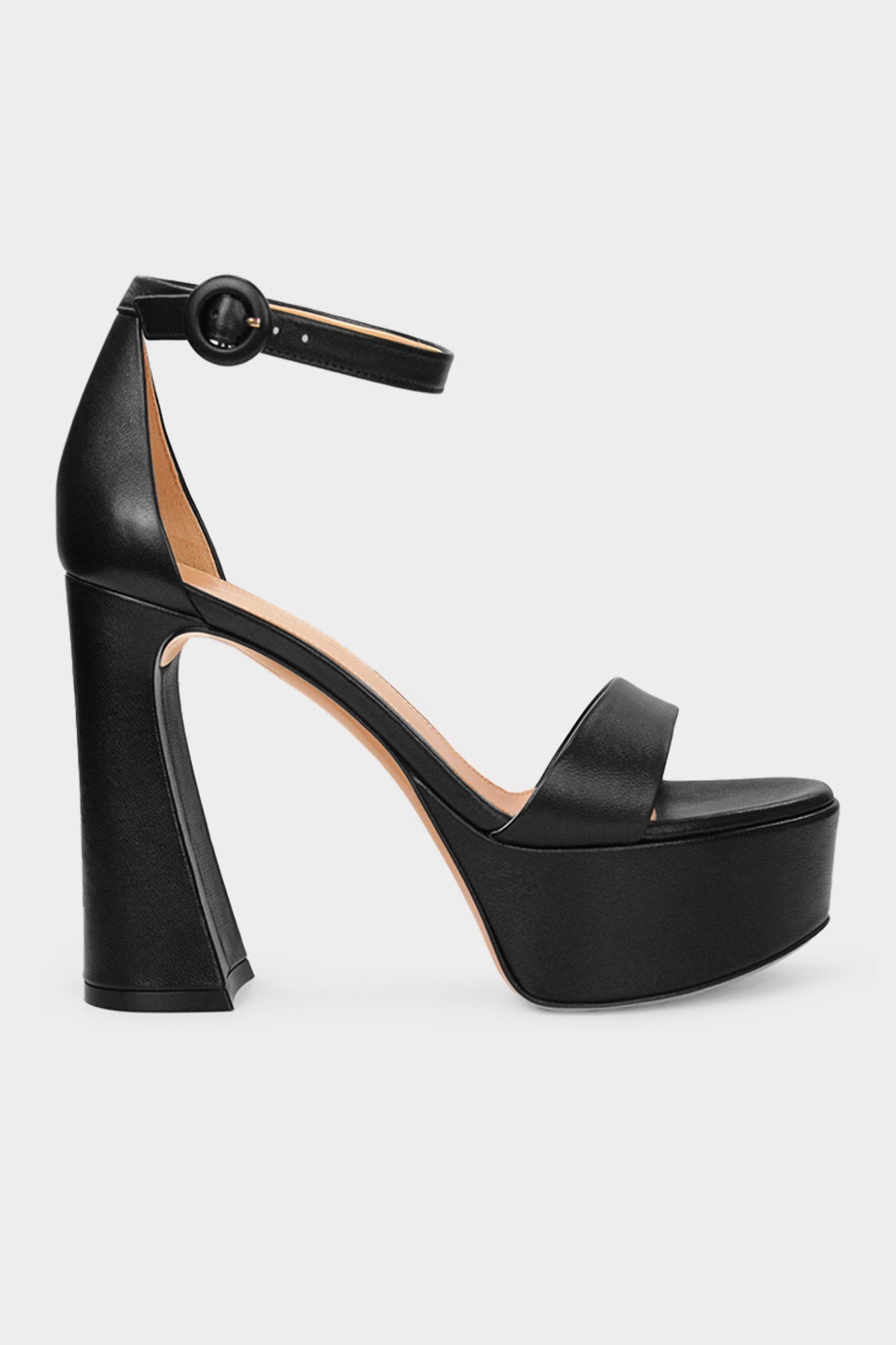 Holly Ankle-Strap Platform Sandals 70 in Black - shop-olivia.com