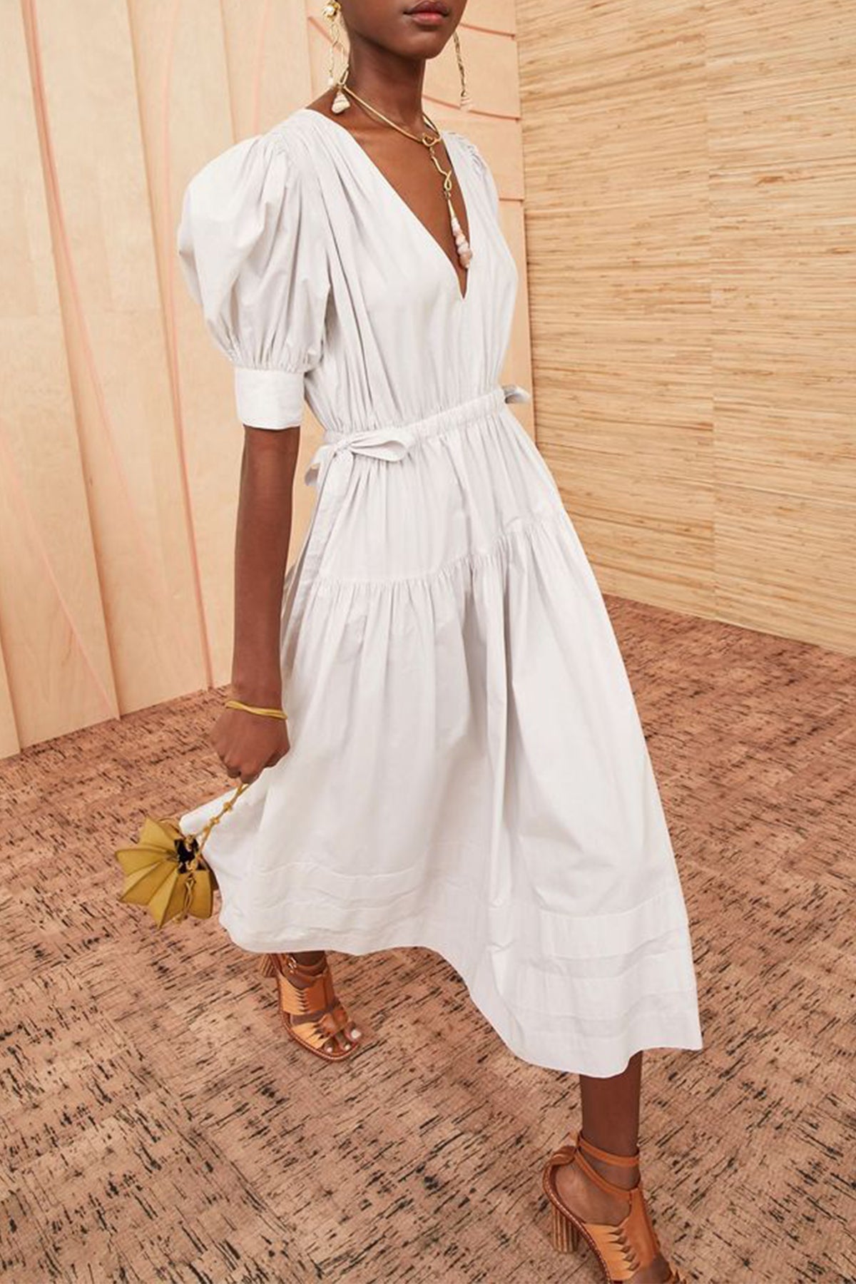 Imani Dress in Dove - shop-olivia.com