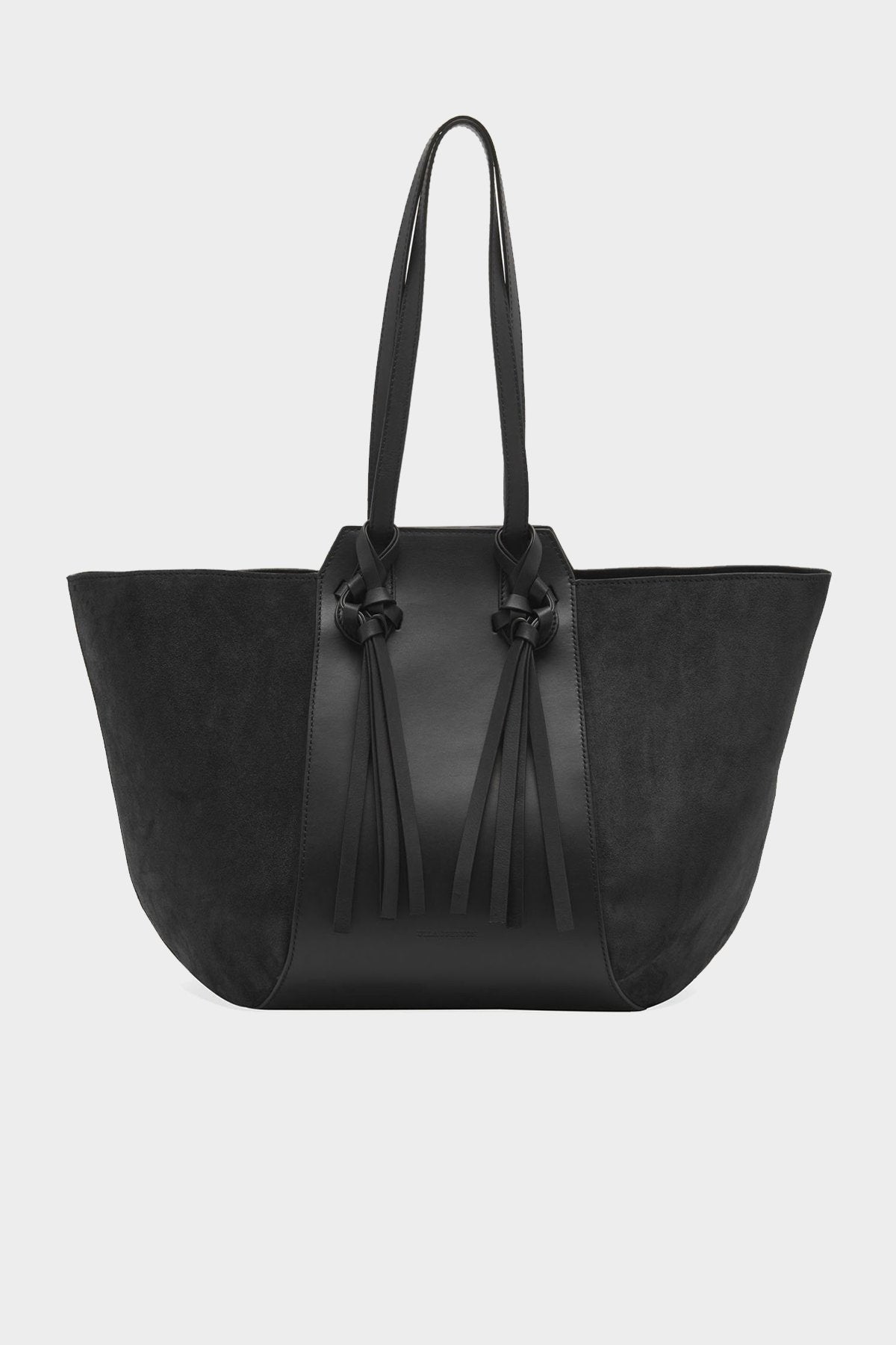 Imogen Large Carryall Tote in Noir Suede - shop-olivia.com