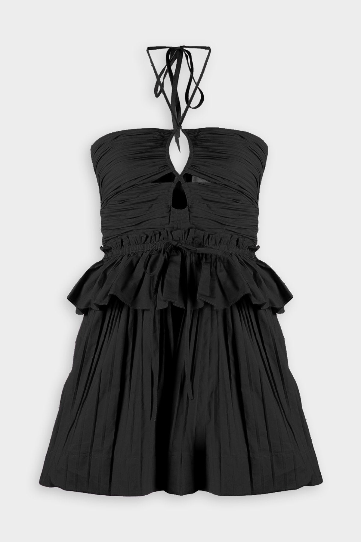 Isidro Playsuit in Noir - shop-olivia.com
