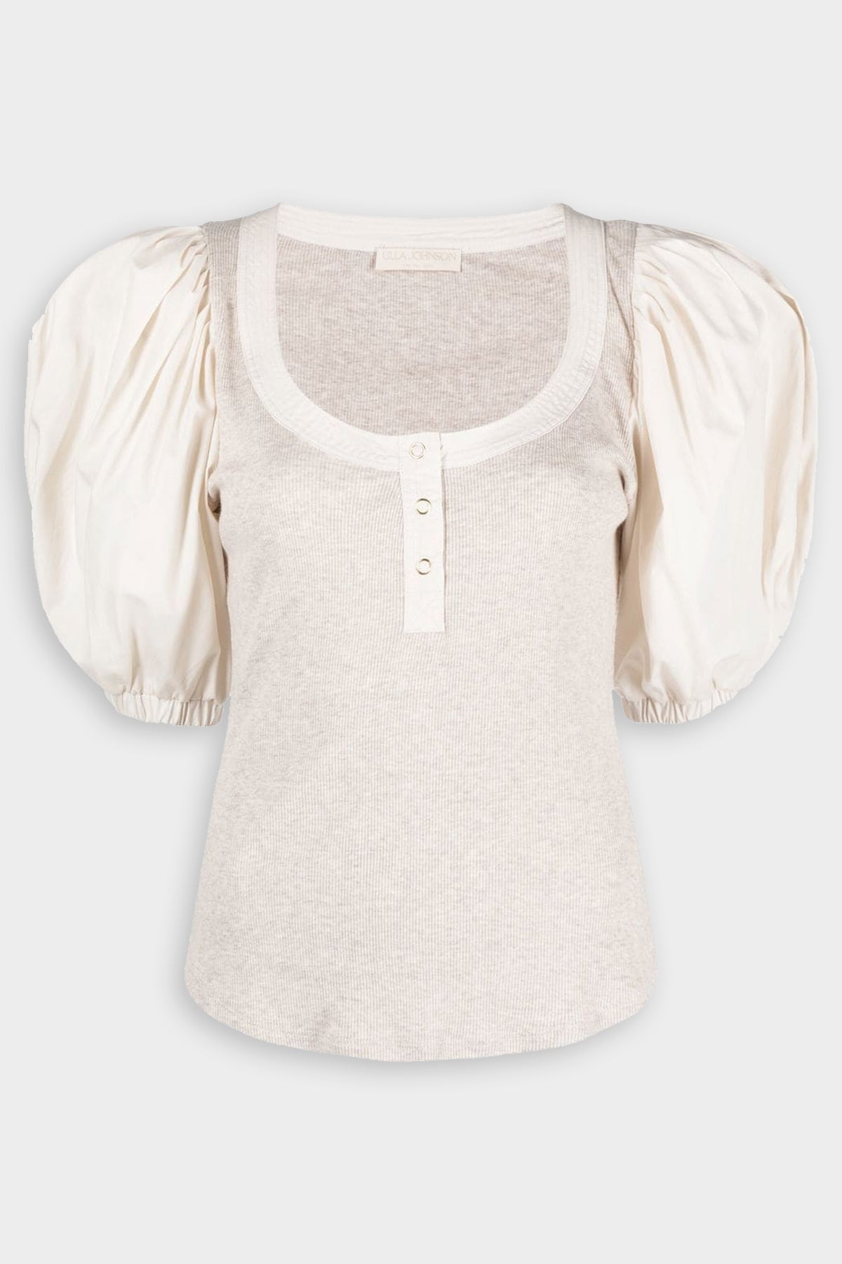 Janette Top in Oatmeal - shop-olivia.com