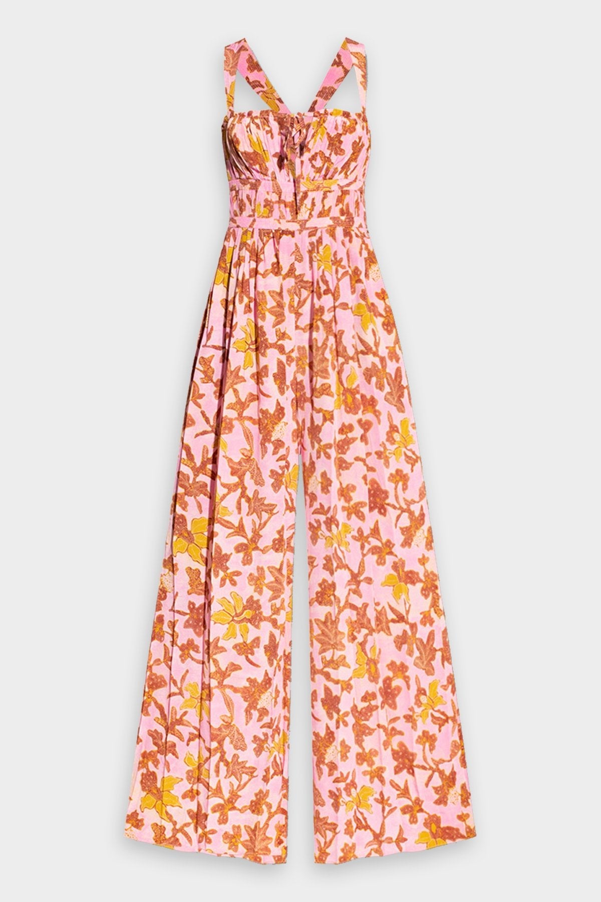 Josephina Jumpsuit in Hibiscus - shop-olivia.com