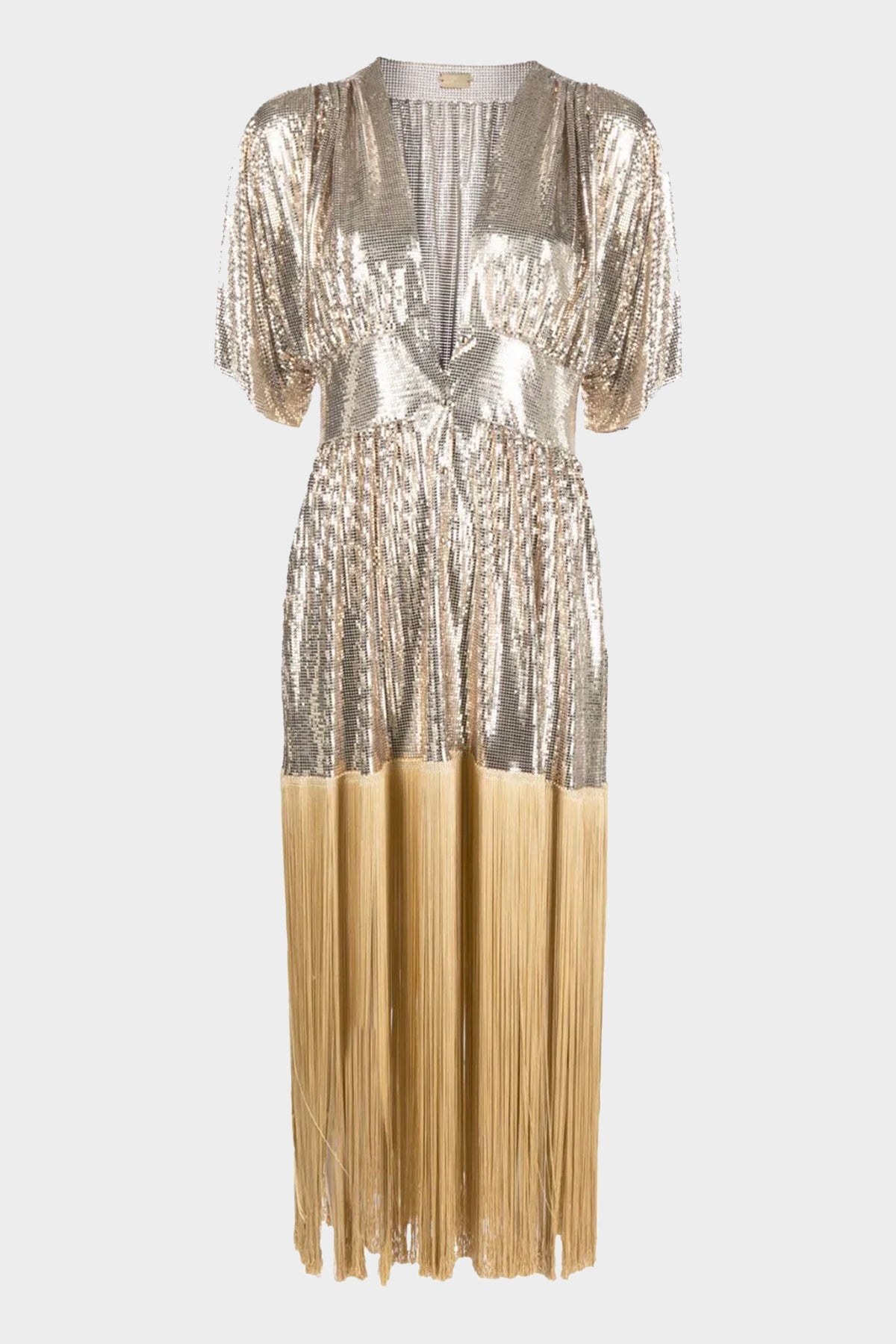 Kaftan Mesh Dress in Light Gold Kaftan Mesh Dress in Light Gold