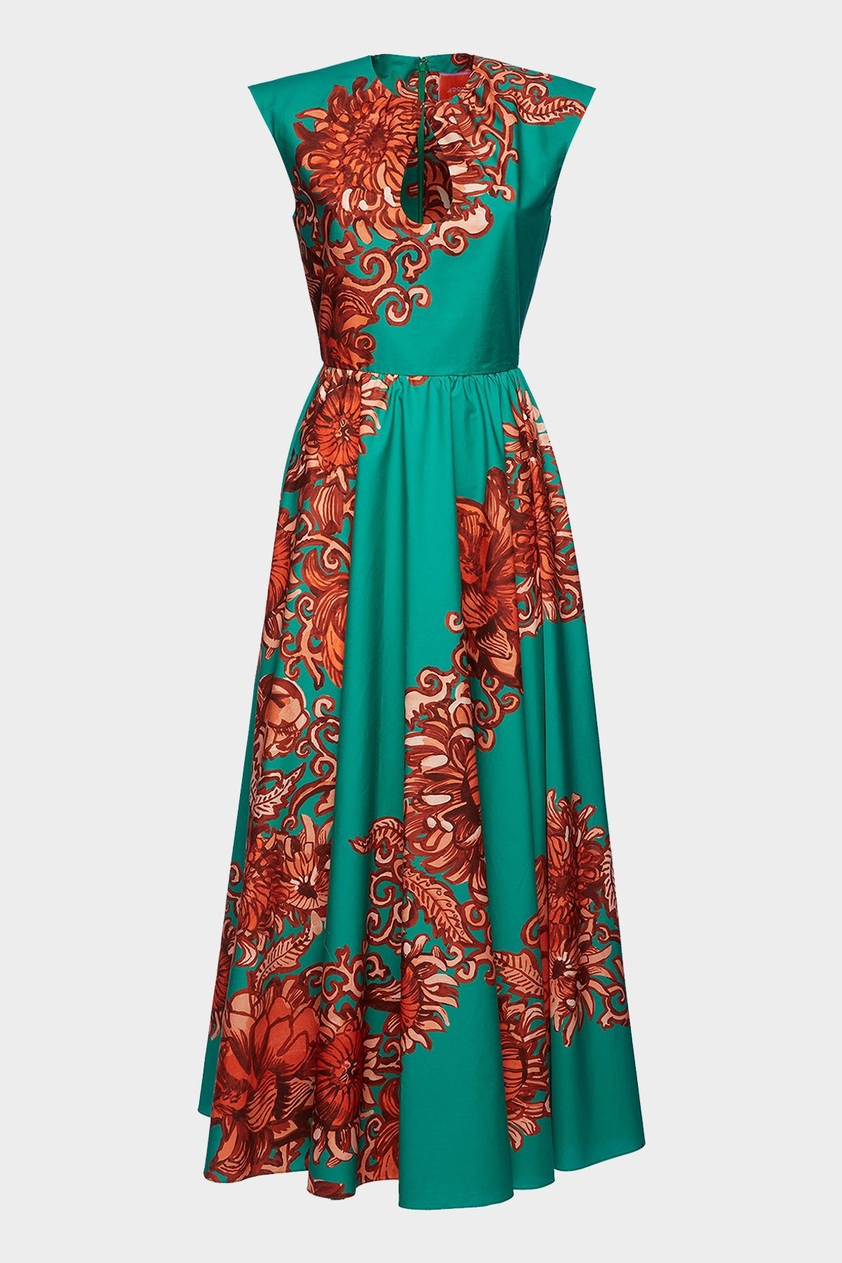 Keyhole Dress in Anemone Ghirlanda - shop-olivia.com