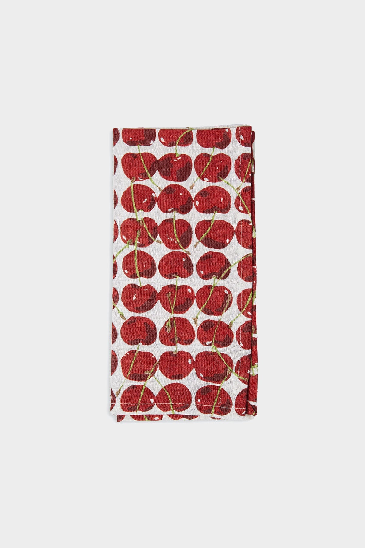 Large Dinner Napkin in Cherries Avorio - shop-olivia.com