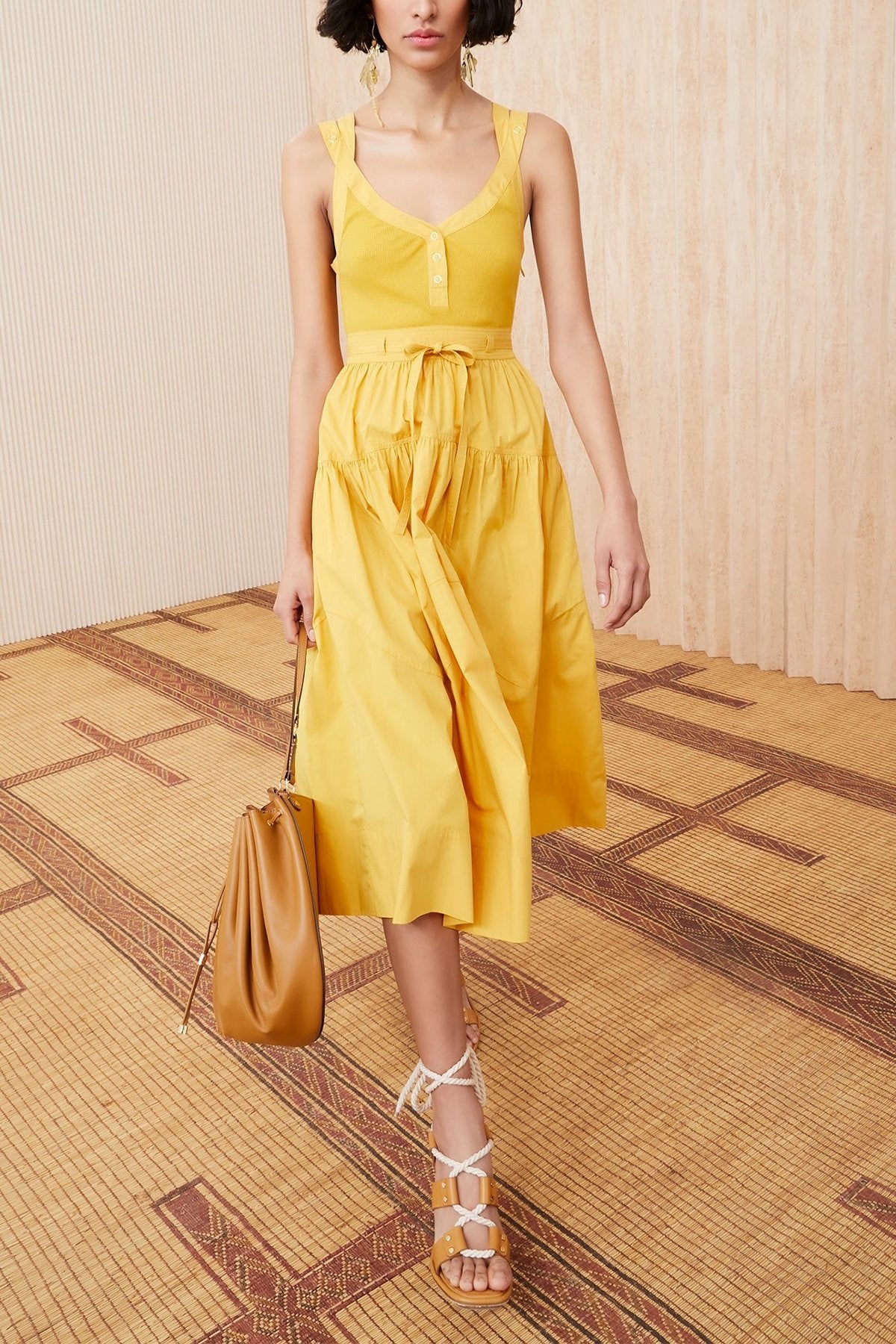 Lilith Dress in Goldenrod - shop-olivia.com