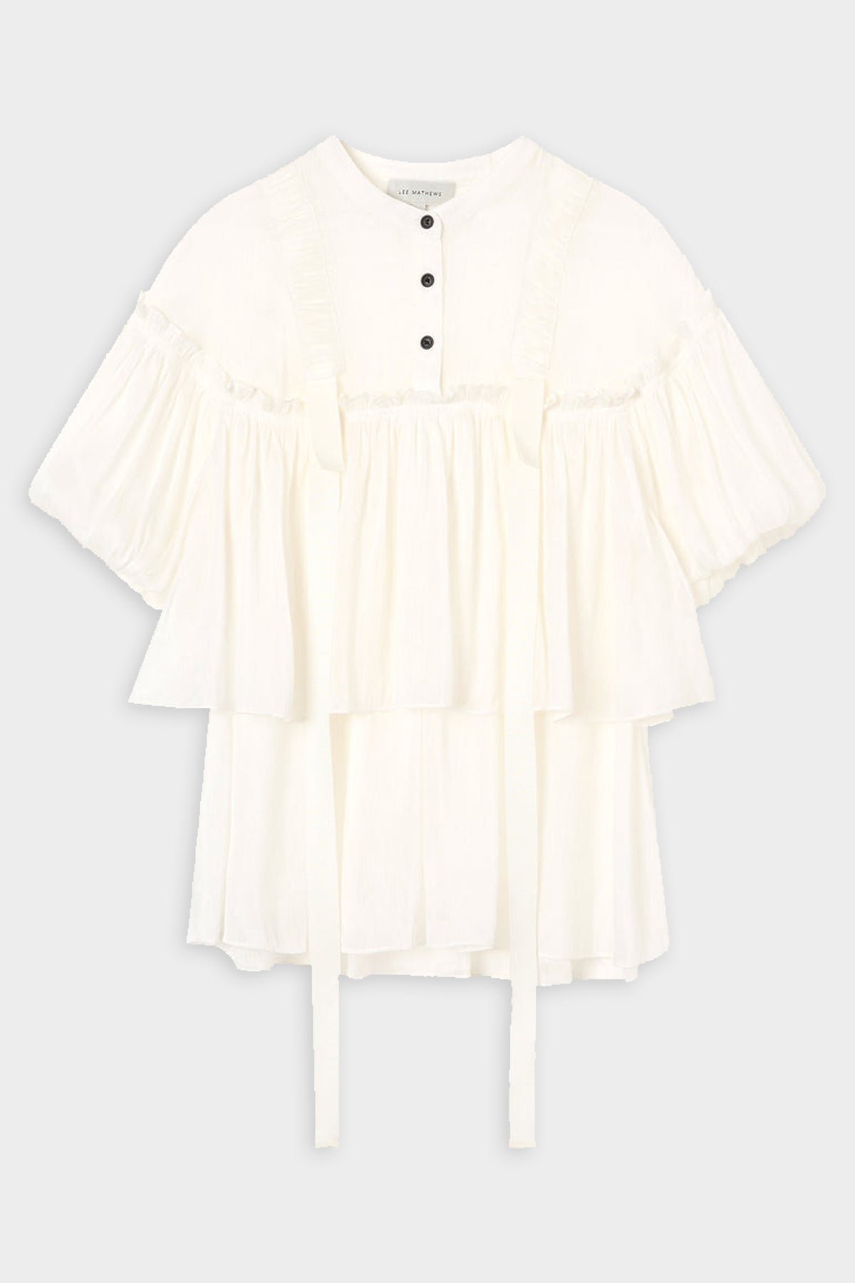 Lillian Blouse in White - shop-olivia.com