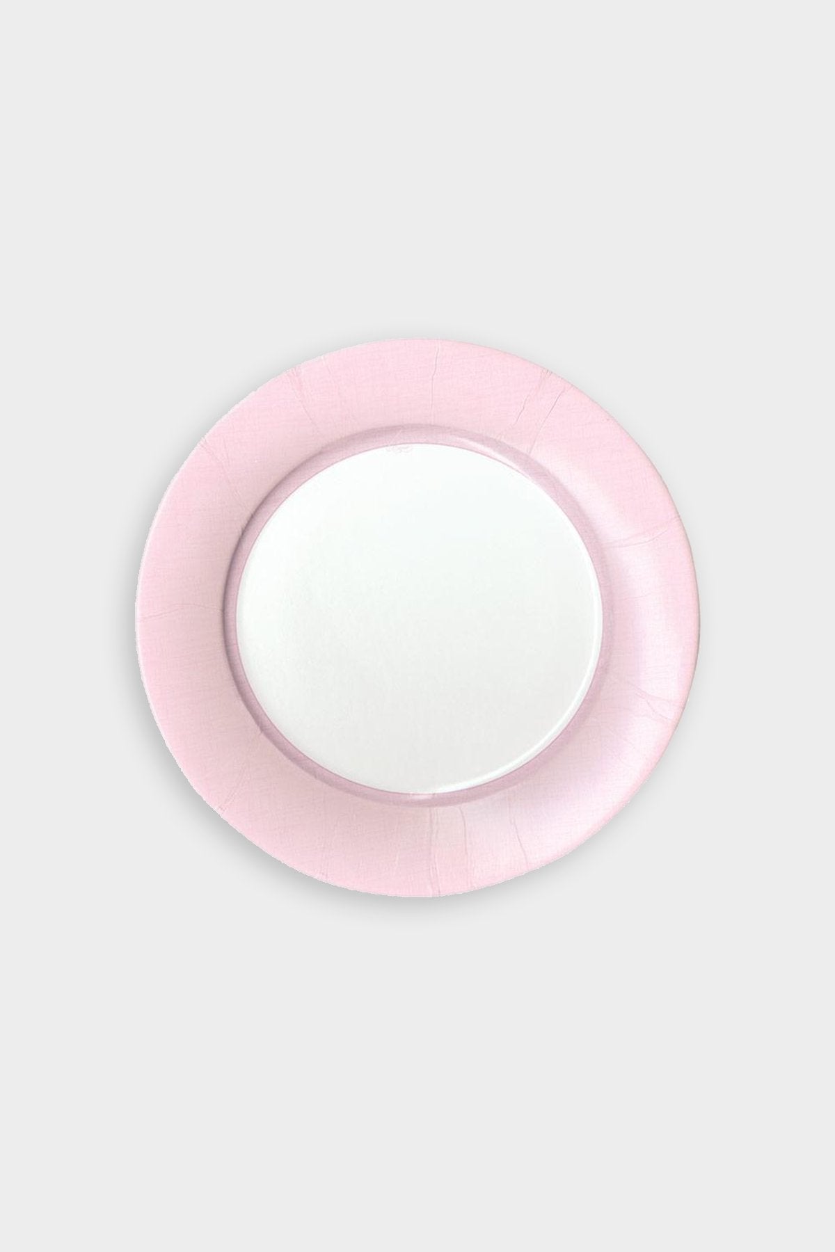 Linen Border Paper Salad & Dessert Plates in Petal Pink - 8 Per Package - shop-olivia.com
