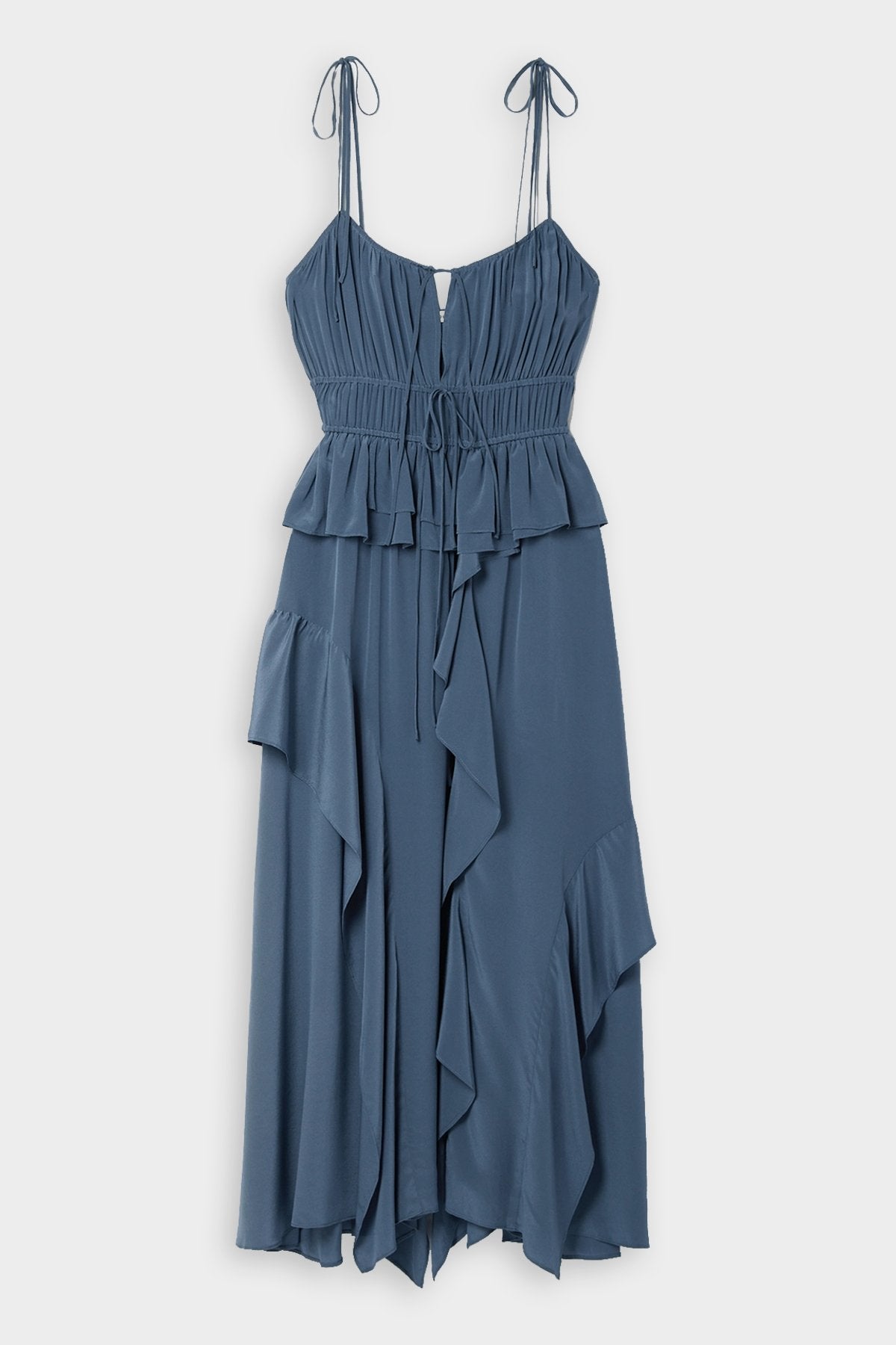 Livinia Dress in Washed Indigo - shop-olivia.com