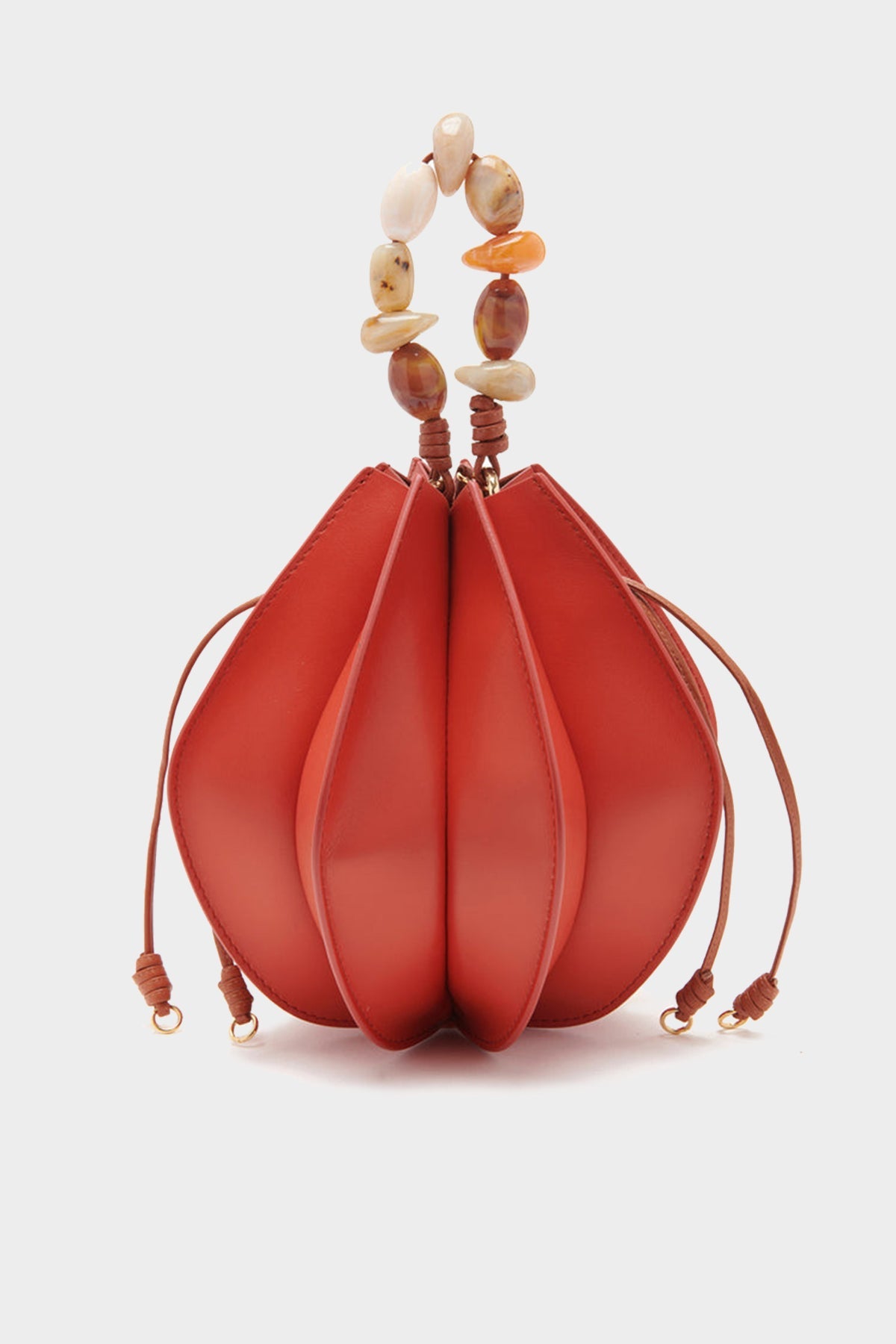 Lotus Flower Pochette in Chilli Colorblock - shop-olivia.com