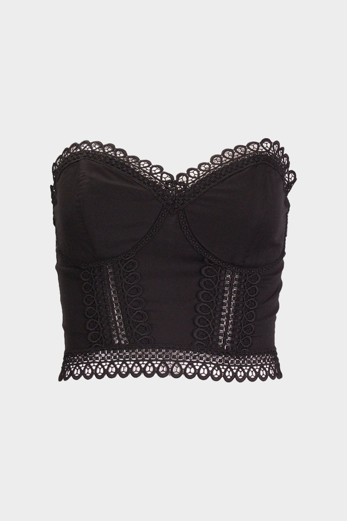 Lys Bustier in Black - shop-olivia.com