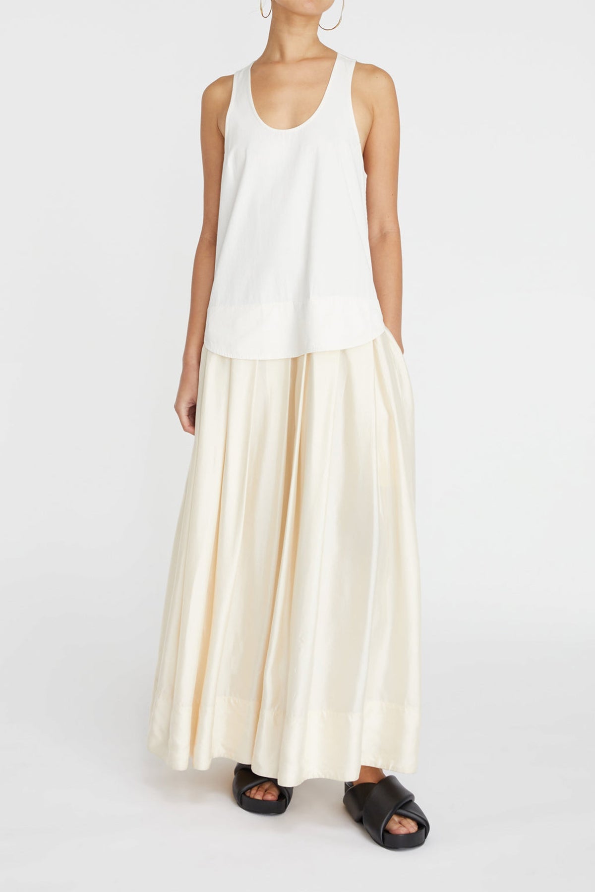 Maddy Racerback Dress in Natural - shop-olivia.com