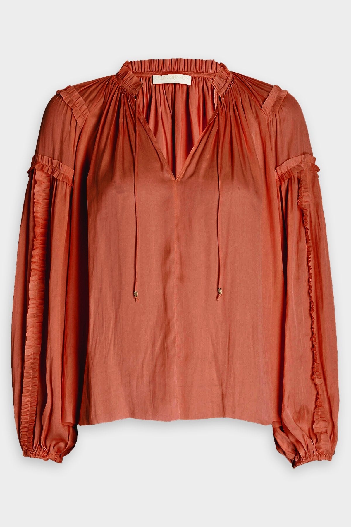 Maeve Blouse in Clay - shop-olivia.com