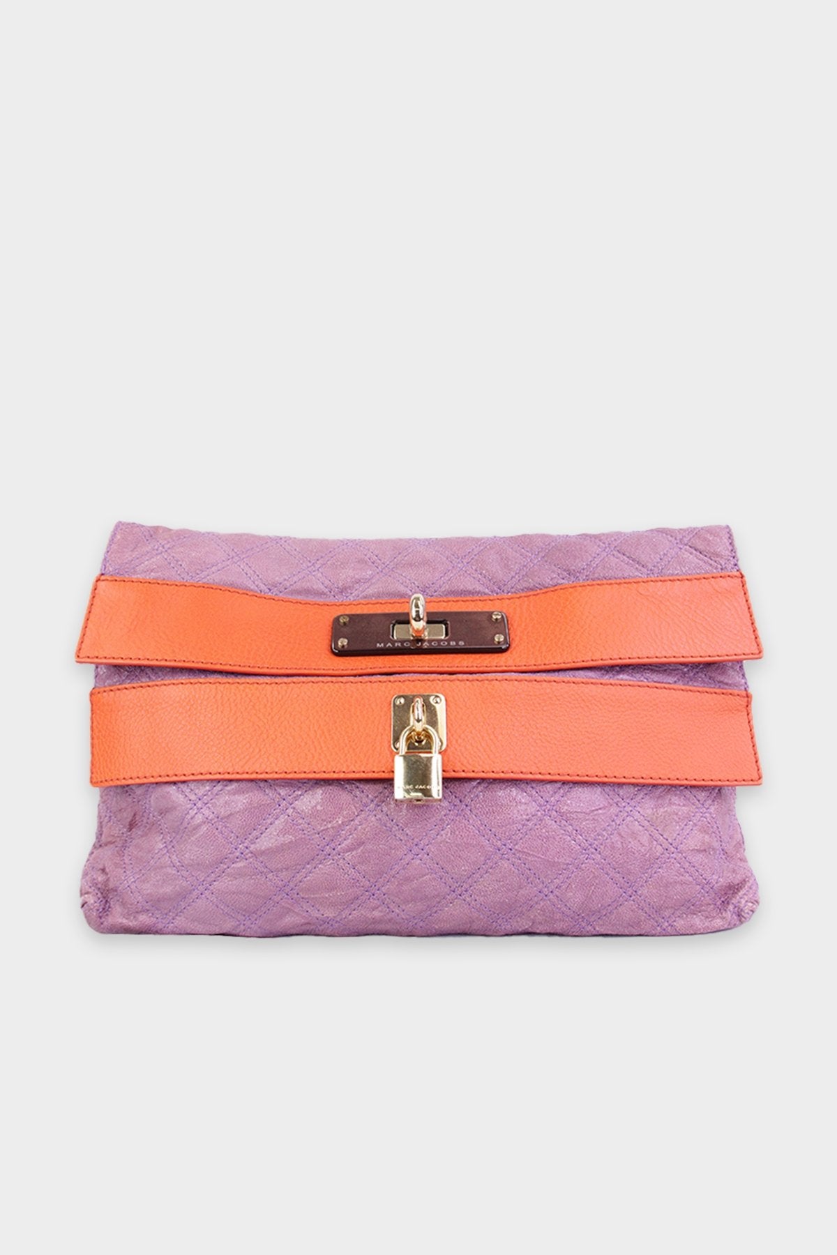 Marc Jacobs Purple & Orange Large Clutch - shop-olivia.com