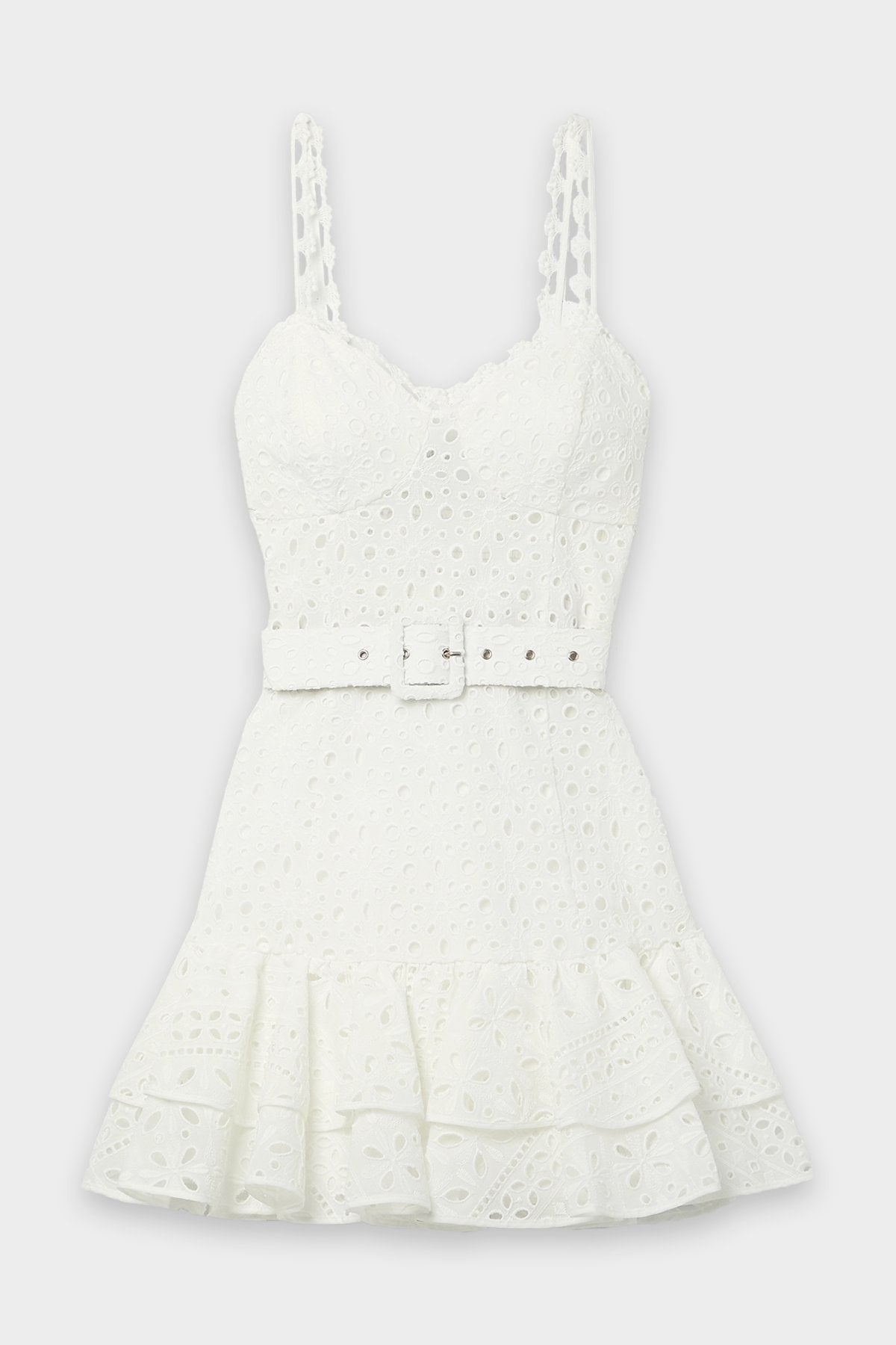 Marianne Short Dress in White - shop-olivia.com