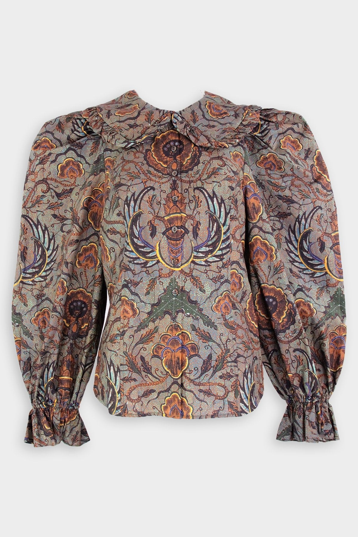 Marietta Blouse in Spruce - shop-olivia.com