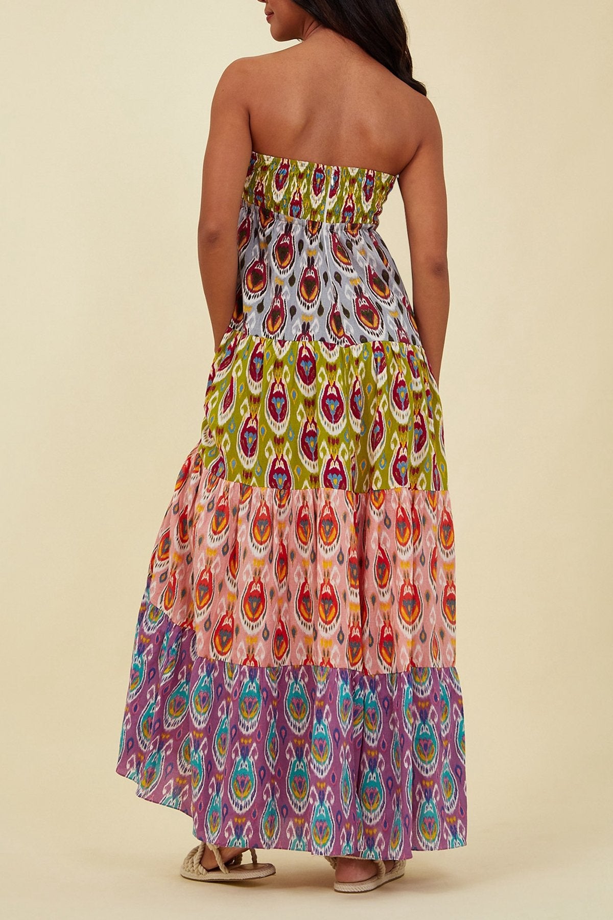 Mindanao Maxi Dress in Multicolor - shop-olivia.com