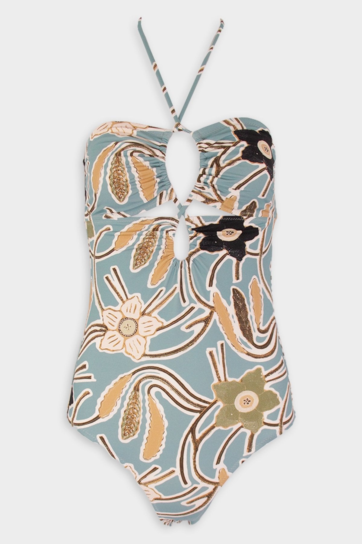 Minorca Maillot One-Piece Swimsuit in Topaz - shop-olivia.com