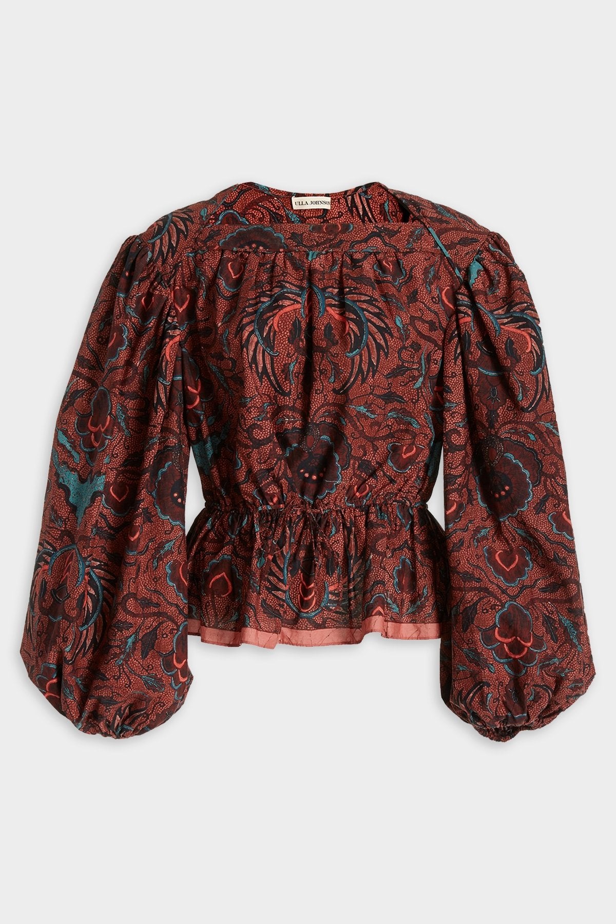 Mireya Blouse in Carmine - shop-olivia.com