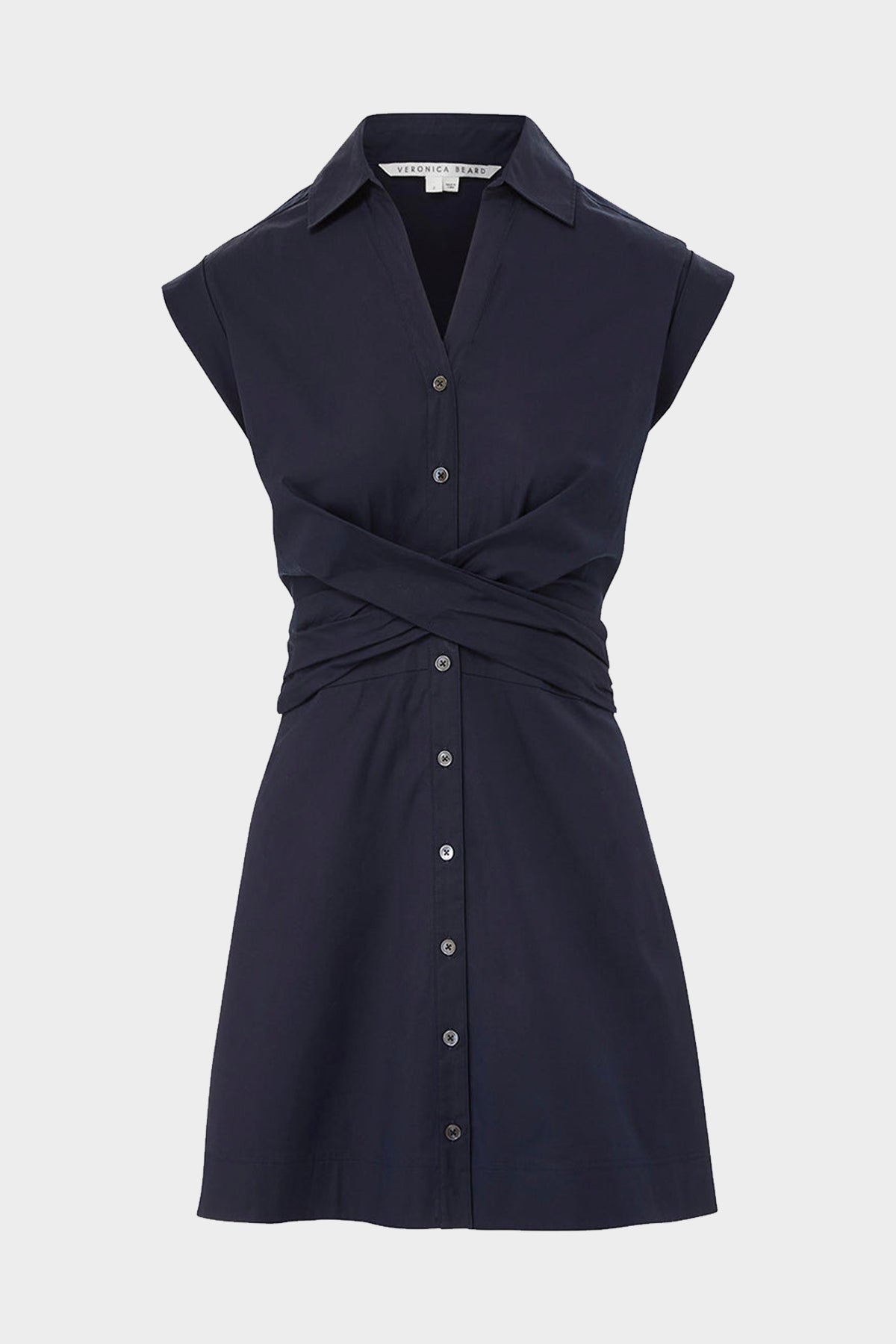 Nagano Shirtdress in Navy - shop-olivia.com