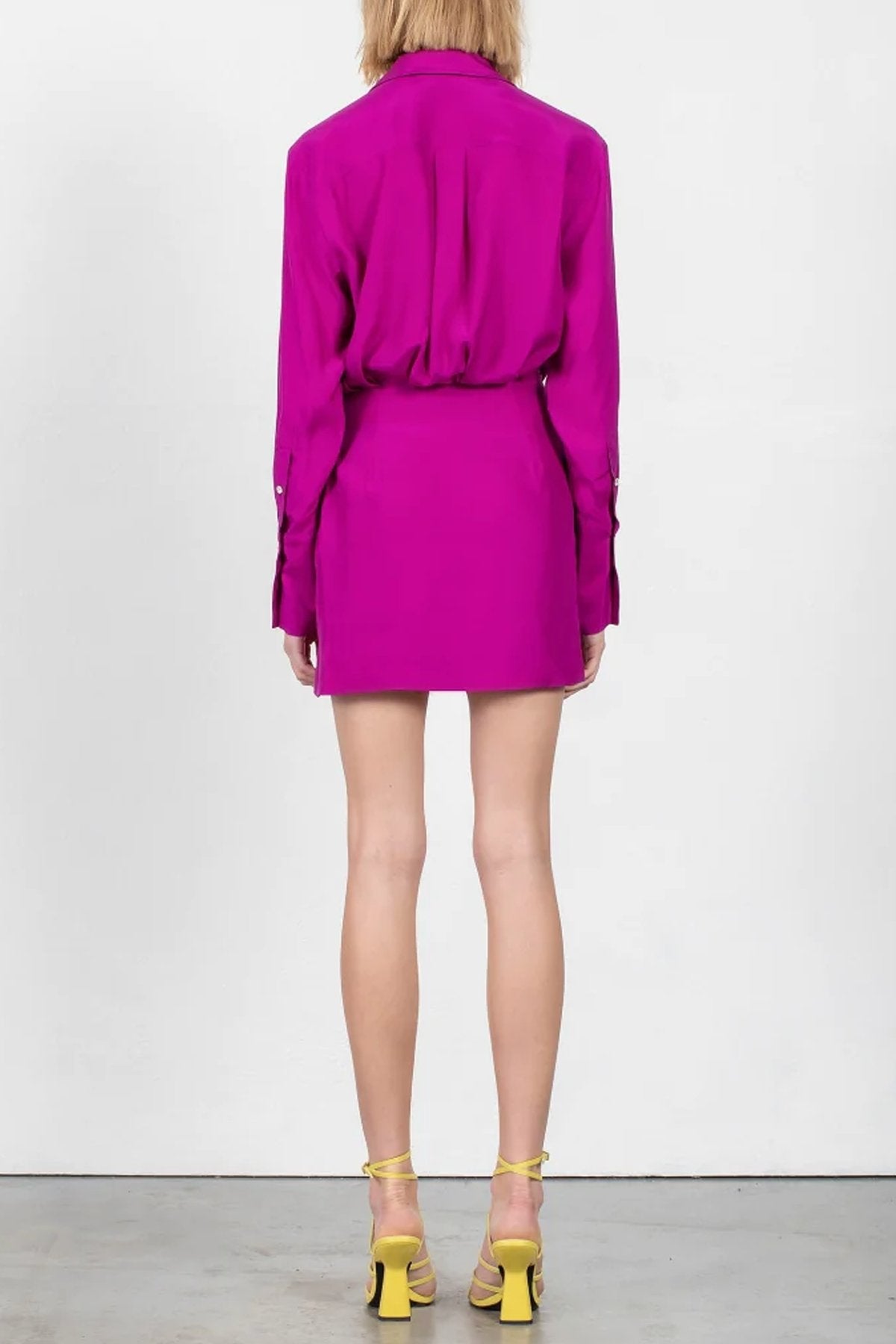 Naha Short Dress in Clover Purple - shop-olivia.com