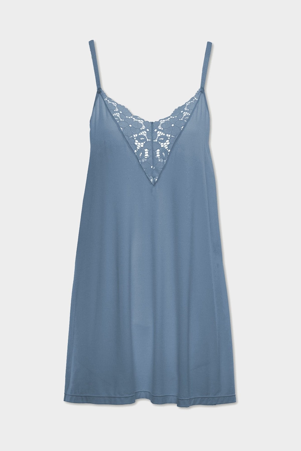 Naya Double Inset Chemise in Blue Shadow - shop-olivia.com