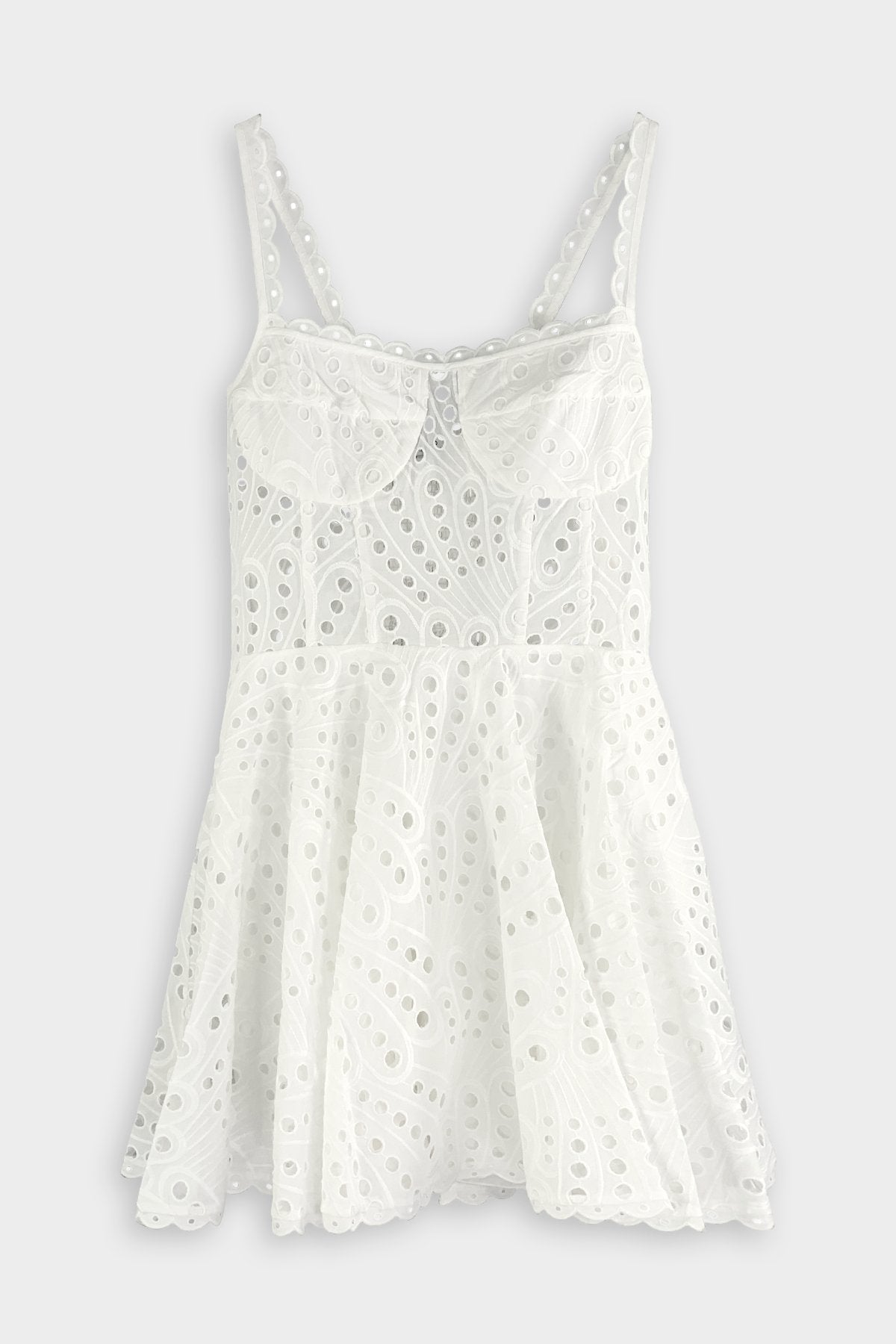 Nina Short Dress in White - shop-olivia.com