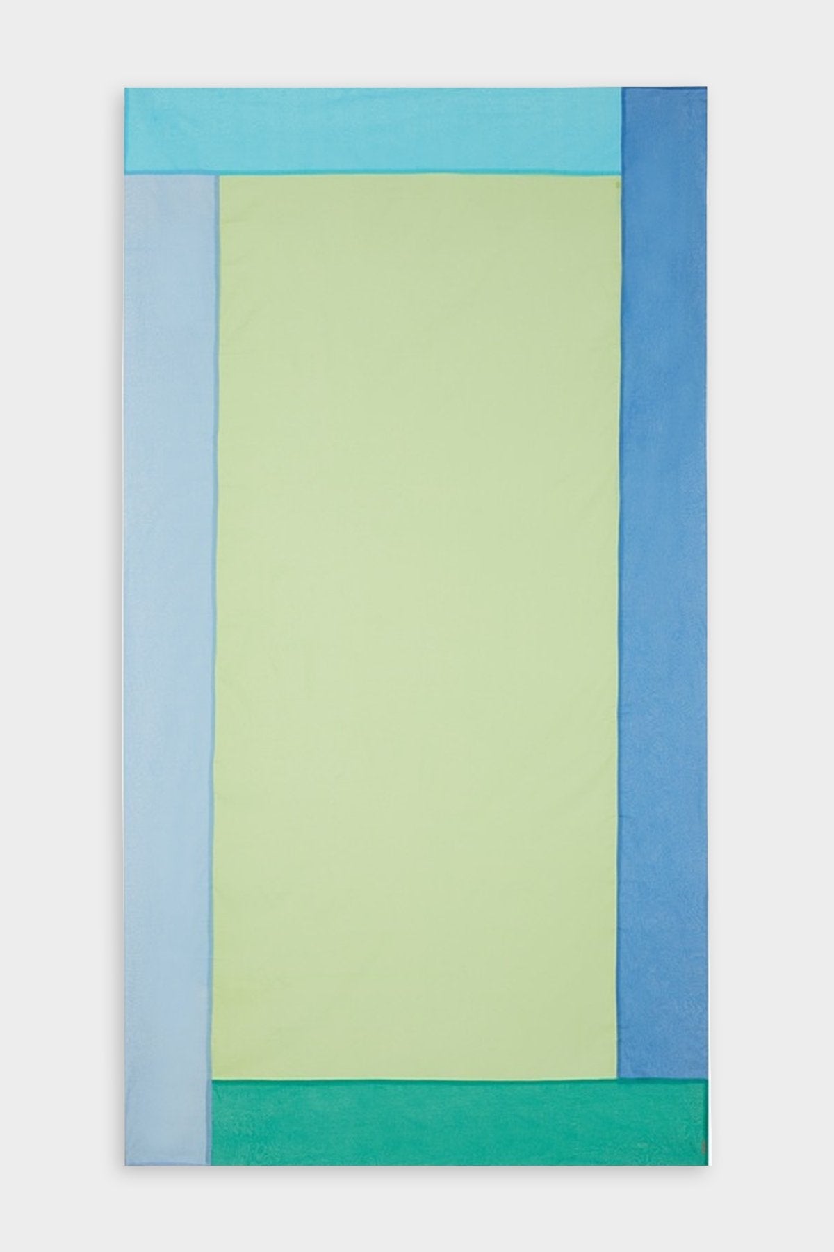 Organza Tablecloth in Green 4 Borders Blue - shop-olivia.com