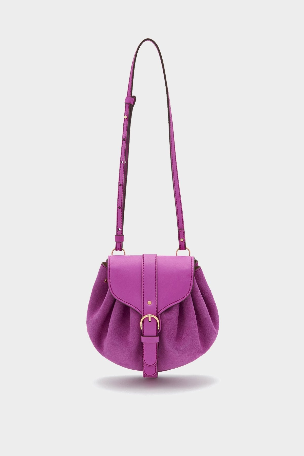 Paloma Ruched Crossbody Bag in Orchid - shop-olivia.com