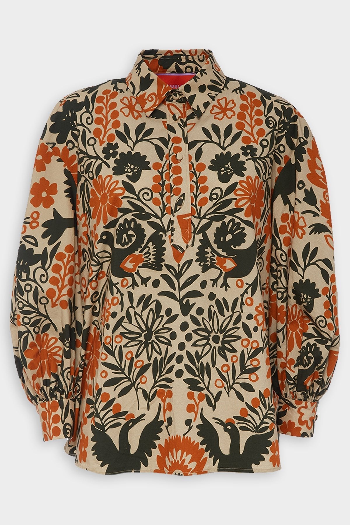 Poet Long Sleeve Shirt in Forest - shop-olivia.com