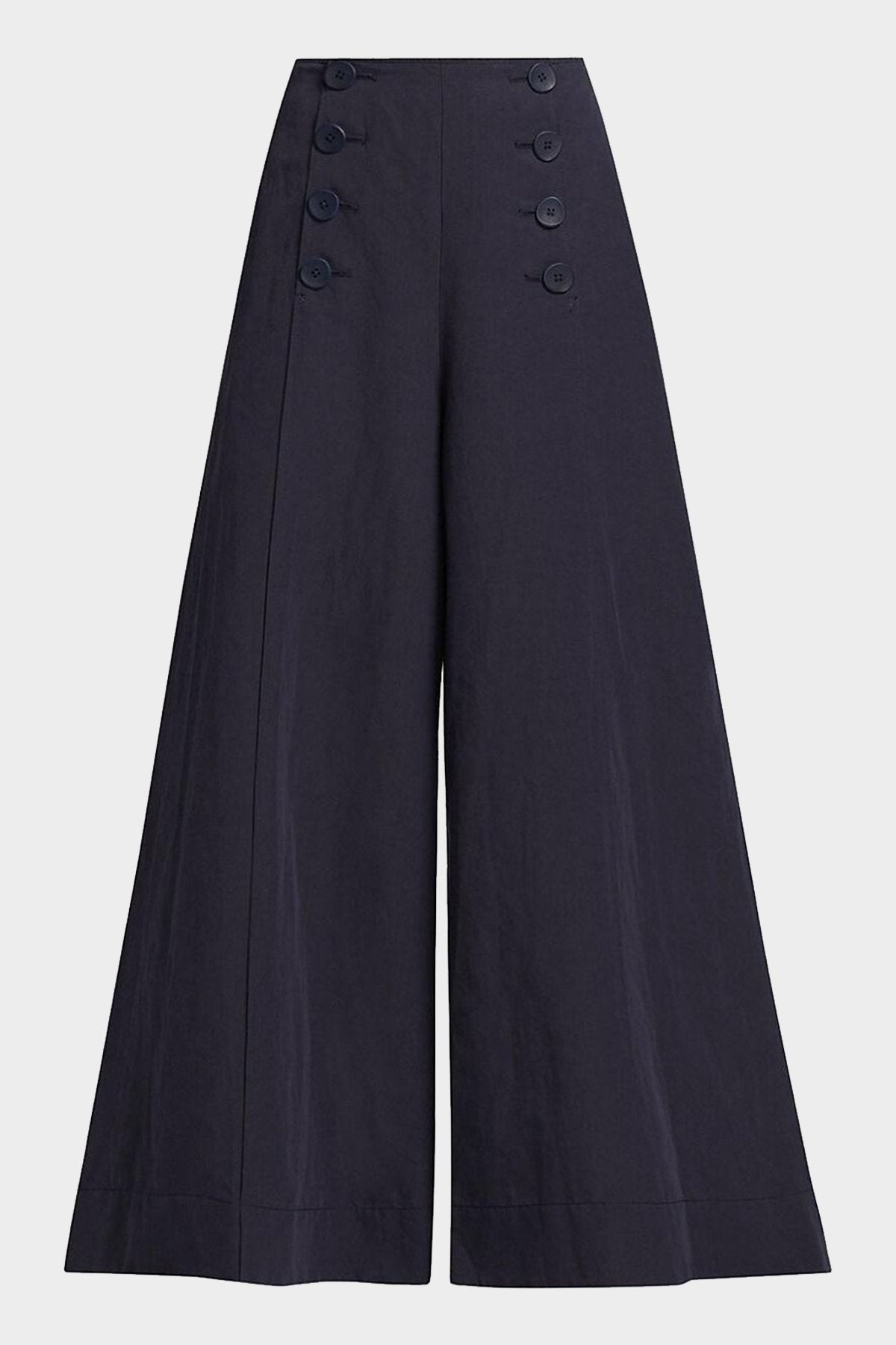 Polina Wide-Leg Pants in Midnight - shop-olivia.com