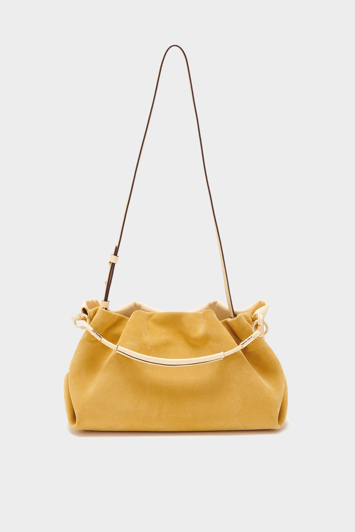 Remy Soft Convertible Clutch in Transparent Yellow - shop-olivia.com