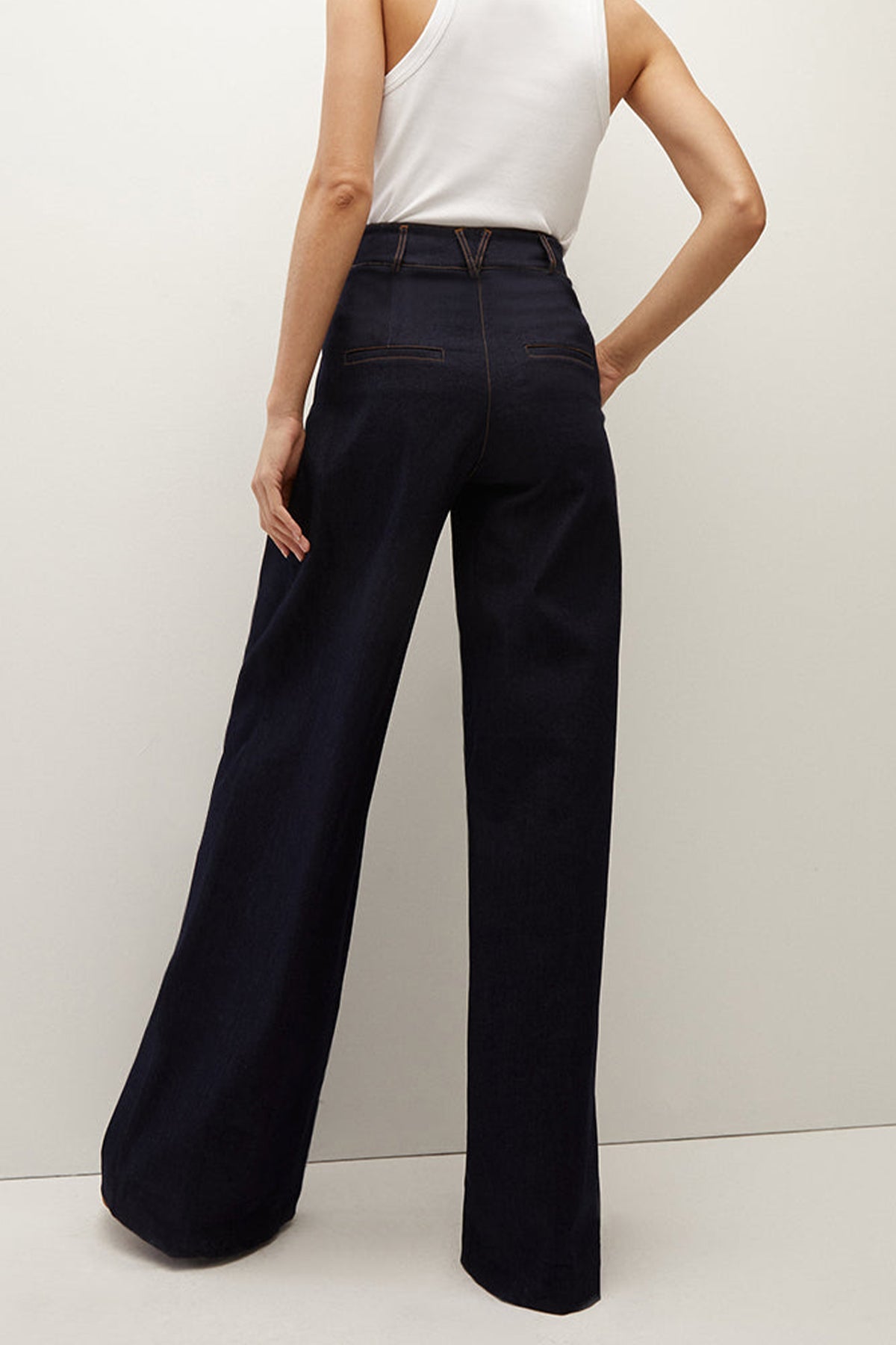 Rennert Denim Pant in Dark Oxford - shop-olivia.com