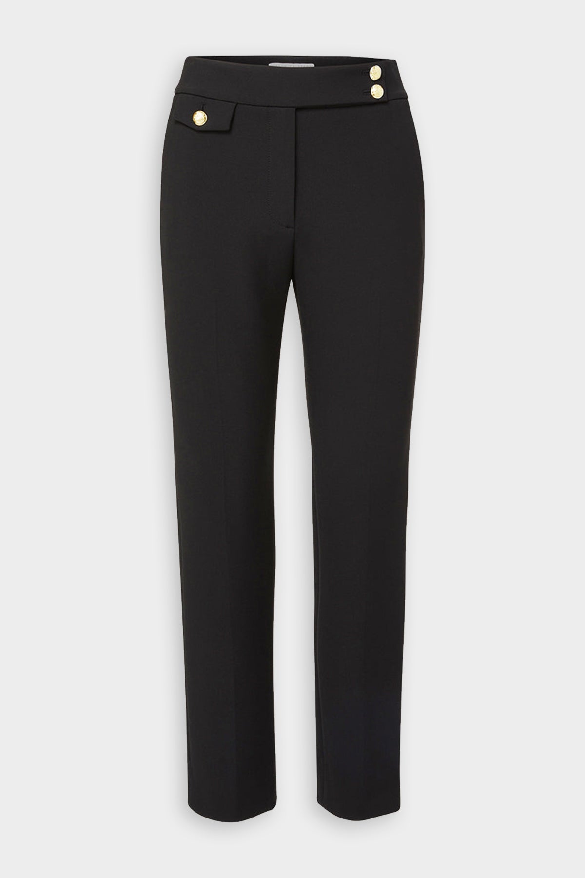 Renzo Pant in Black with Gold Buttons - shop-olivia.com
