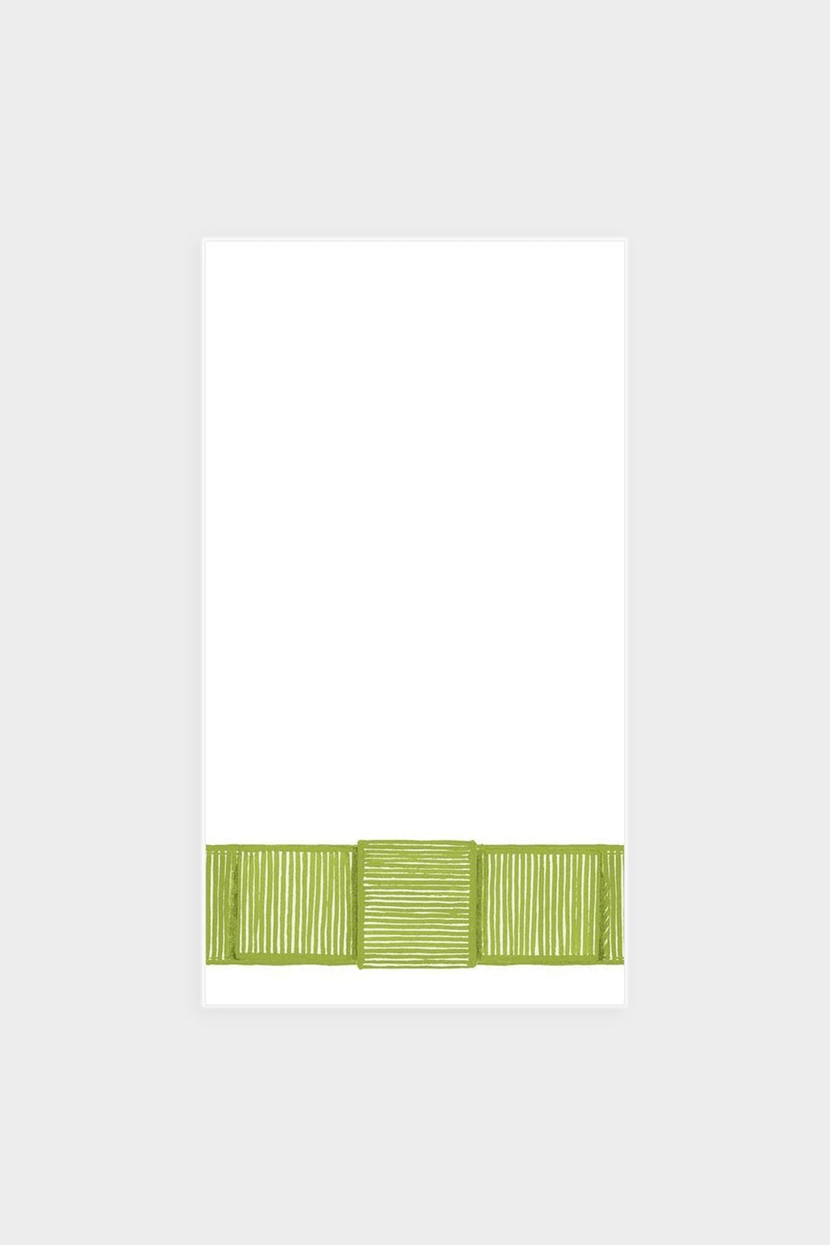 Ribbon Border Paper Guest Towel Napkins in Green - shop-olivia.com