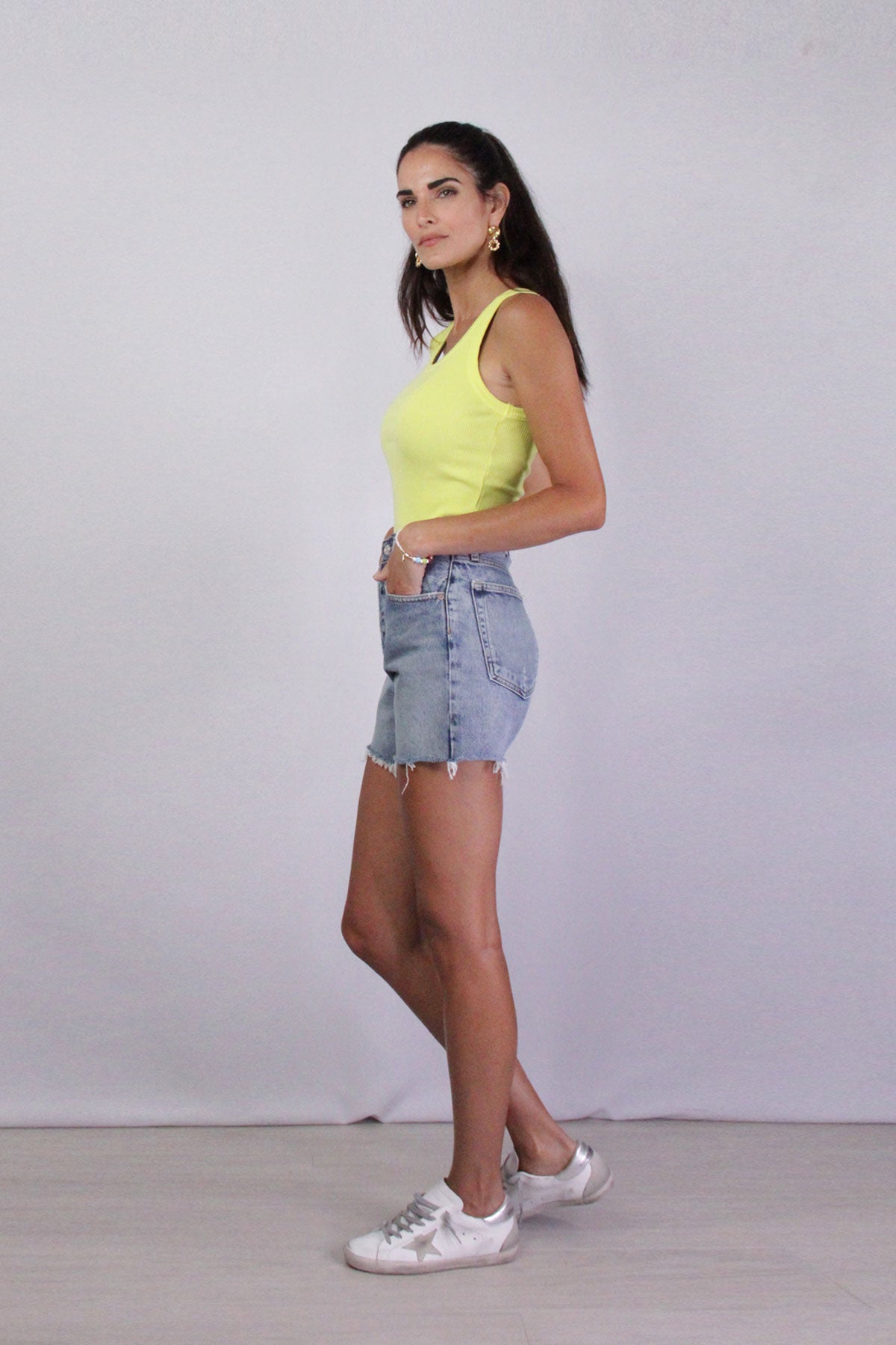 Riley High Rise Short in Outsider - shop-olivia.com