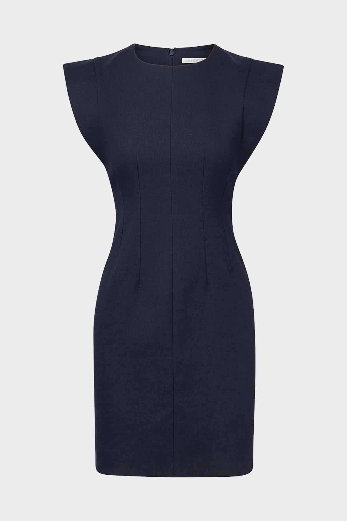 Rosedale Linen Dress in Navy - shop-olivia.com