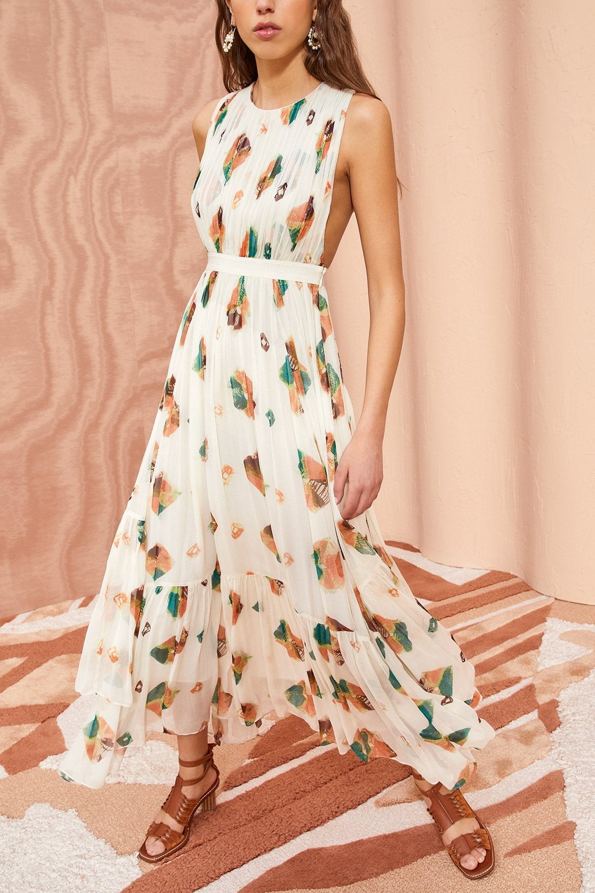 Sarai Midi Dress in Aurora - shop-olivia.com