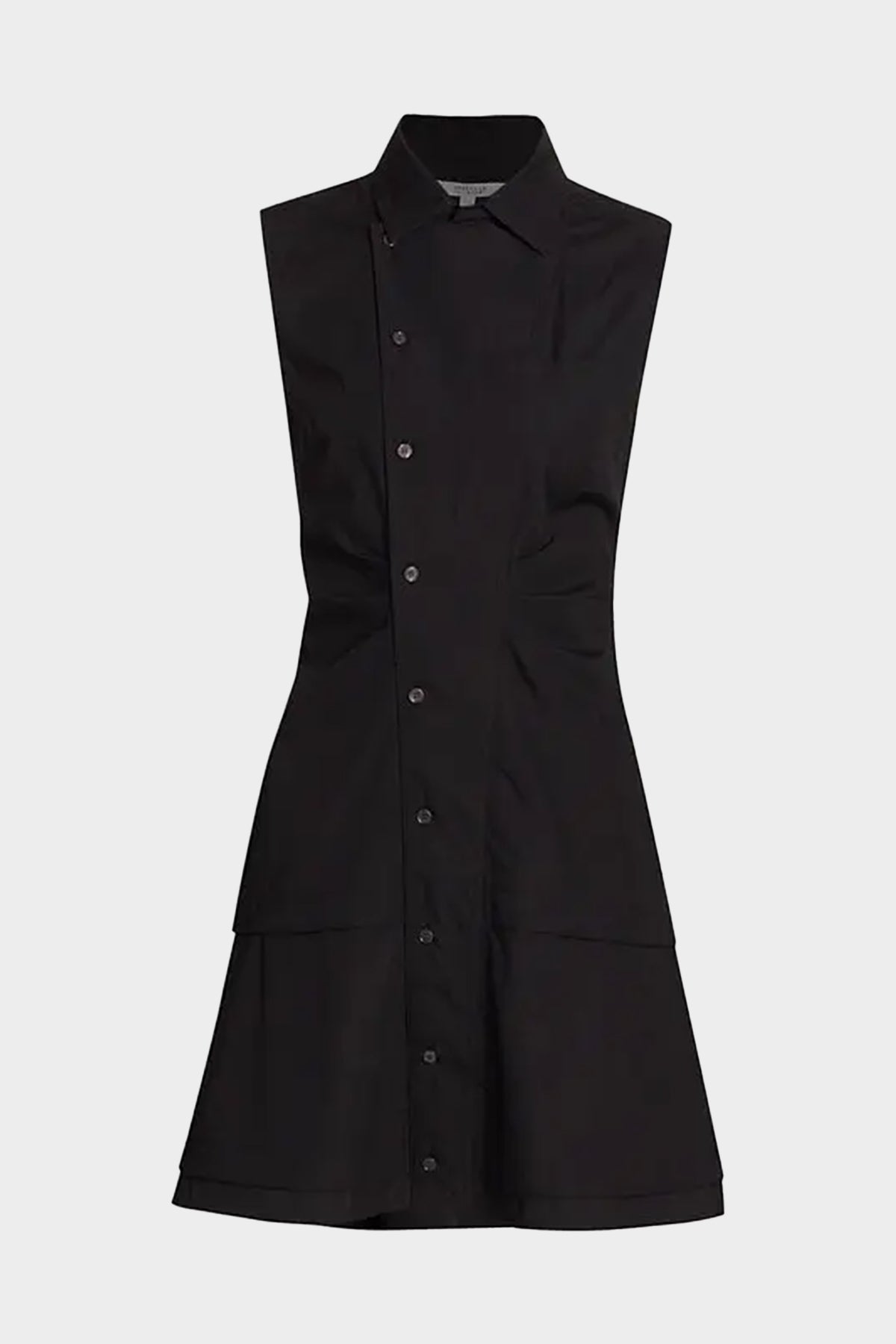Satina Shirt Dress in Black