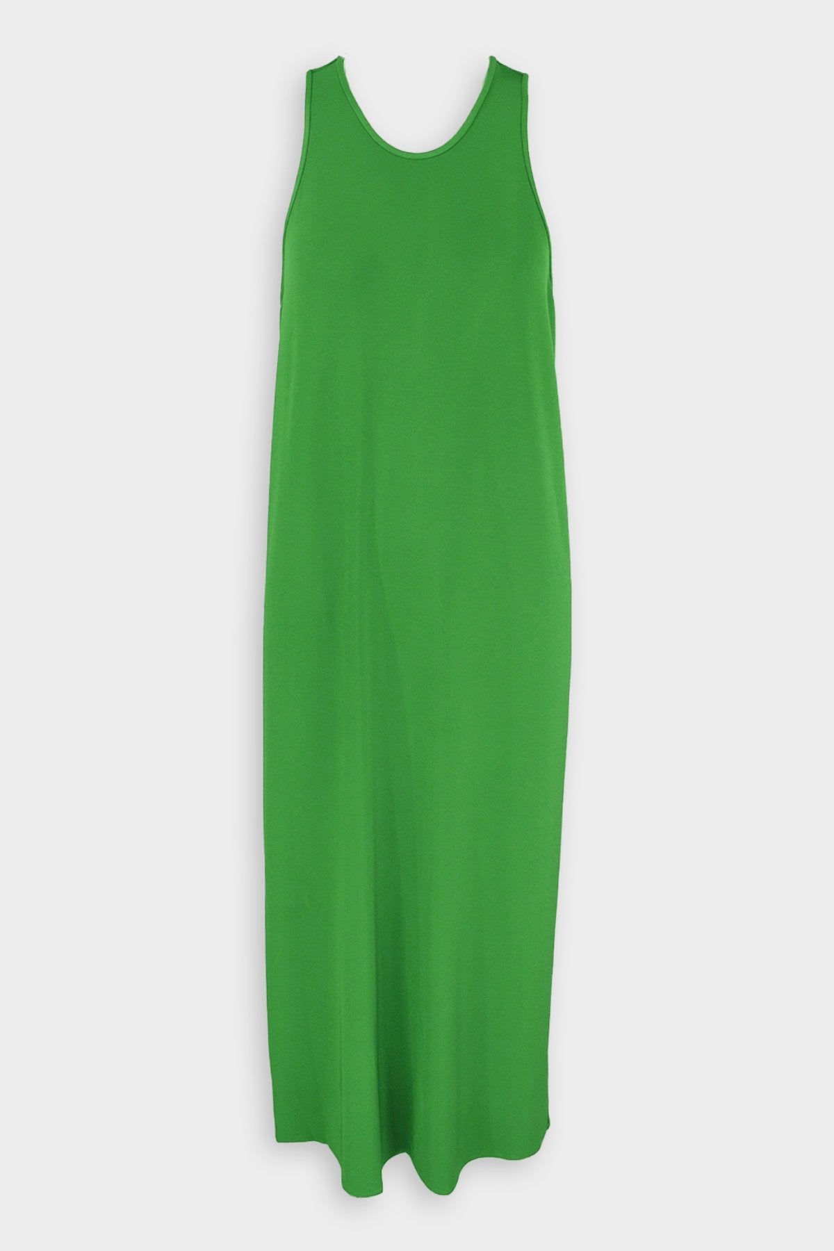 Serpentine Jersey Tank Dress in Leaf Green - shop-olivia.com