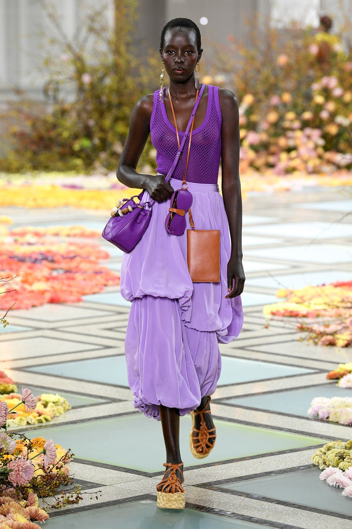 Simone Midi Skirt in Foxglove - shop-olivia.com