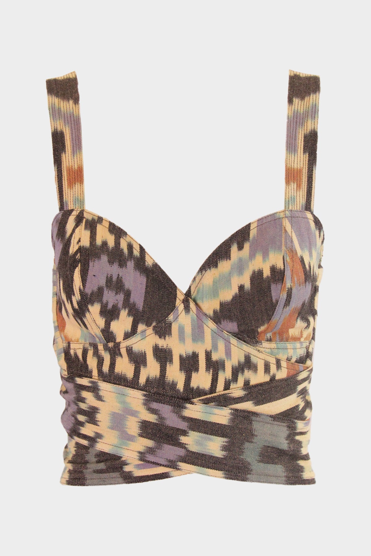 Sita Cropped Bralette in Honey Onyx - shop-olivia.com