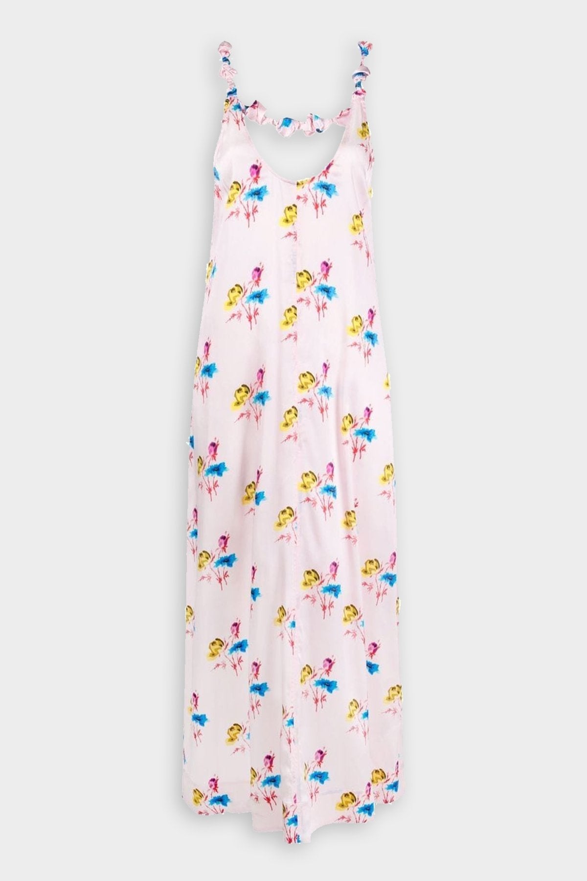 Slip Mini Dress in Floral Light Lilac - shop-olivia.com