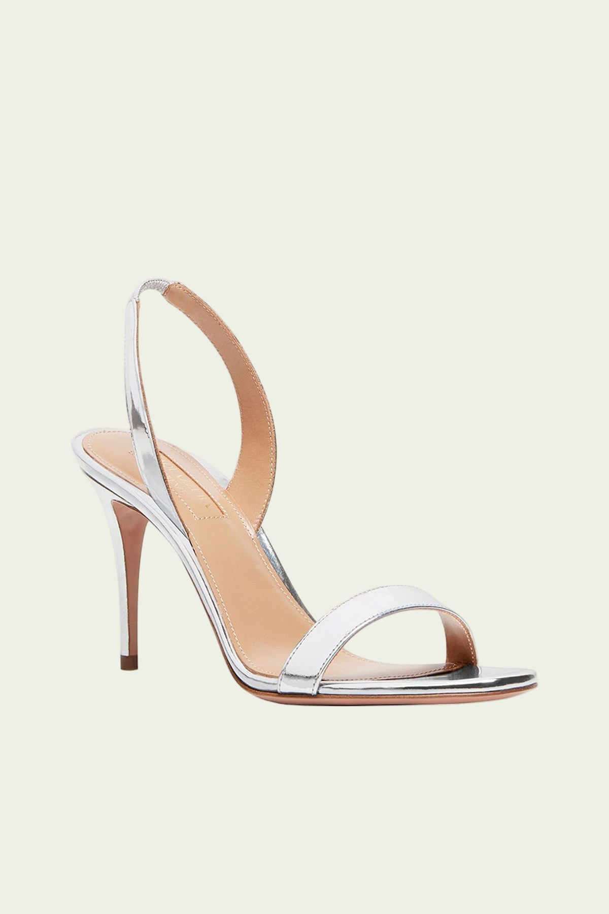So Nude Sandal 85 in Silver - shop-olivia.com