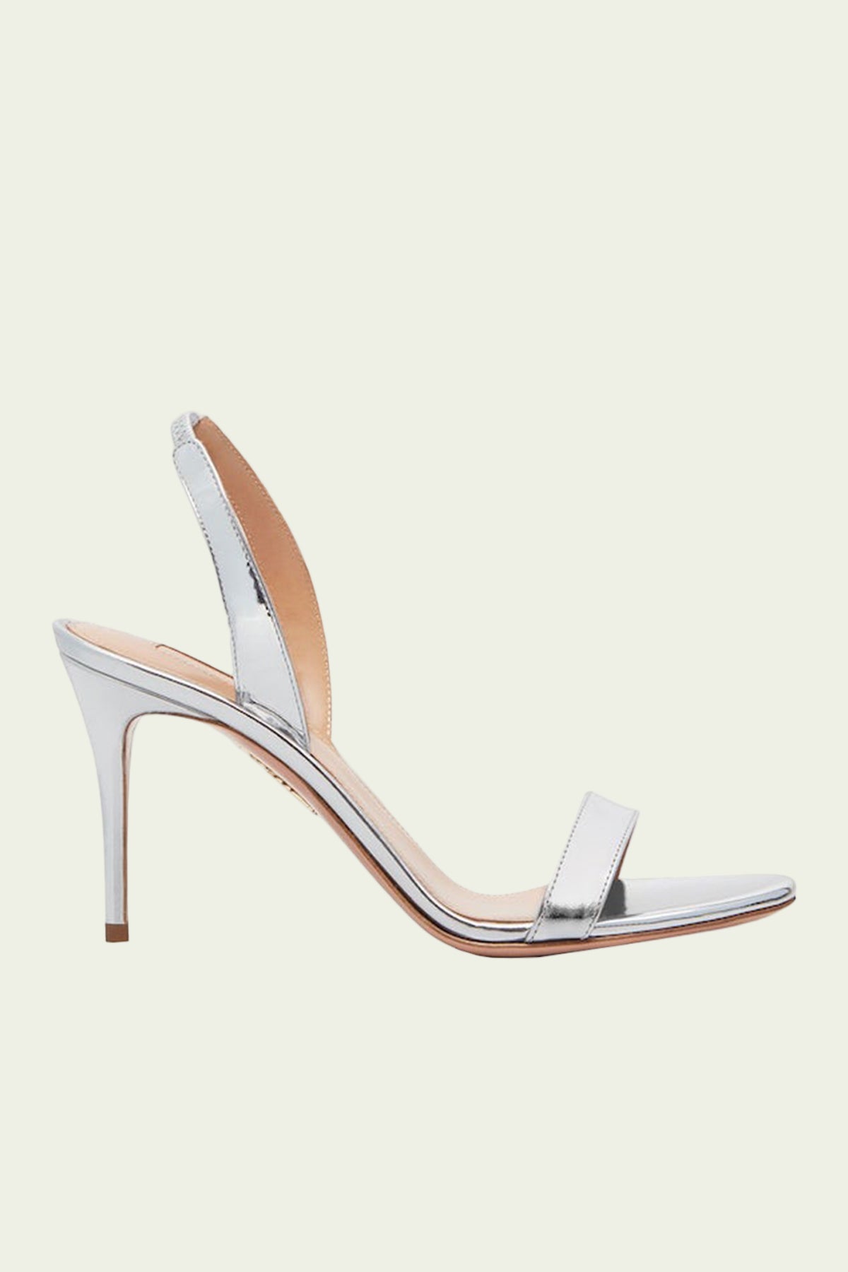 So Nude Sandal 85 in Silver - shop-olivia.com