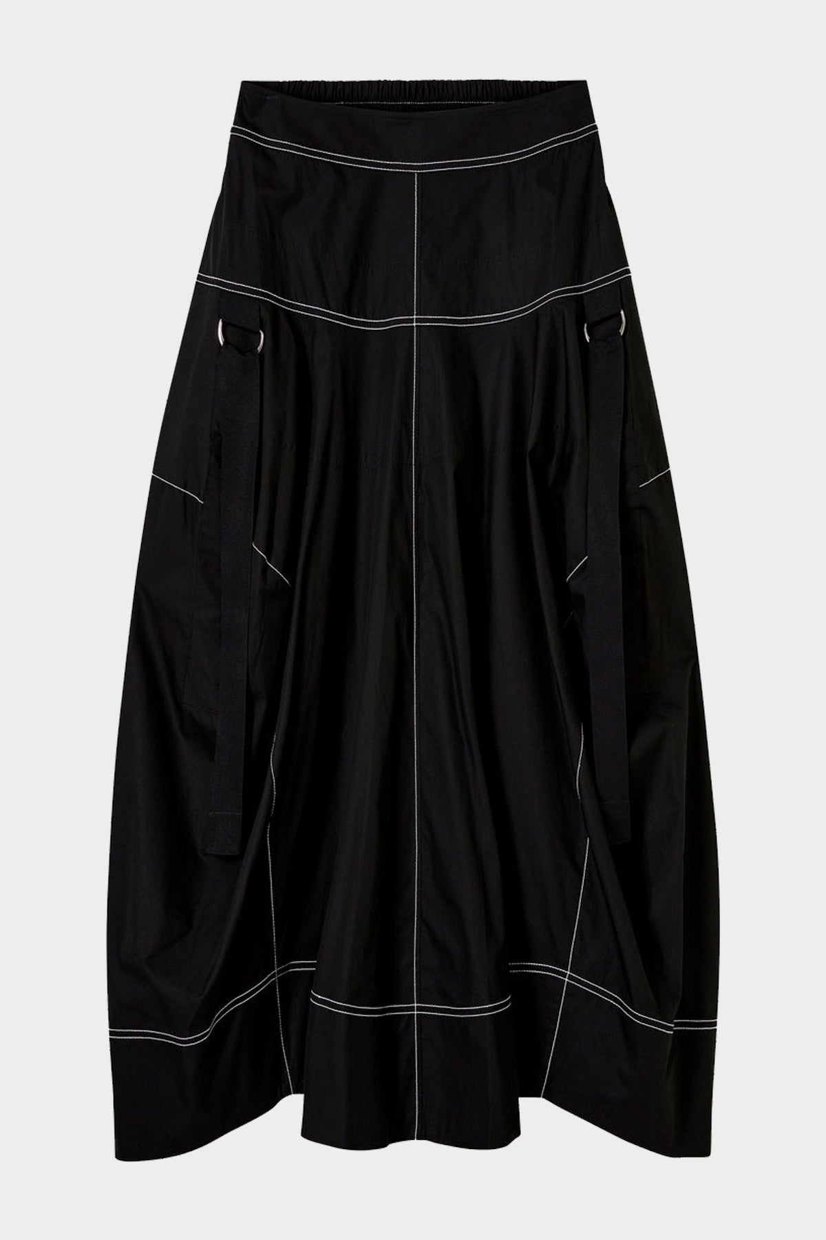 Soho Midi Skirt in Black - shop-olivia.com