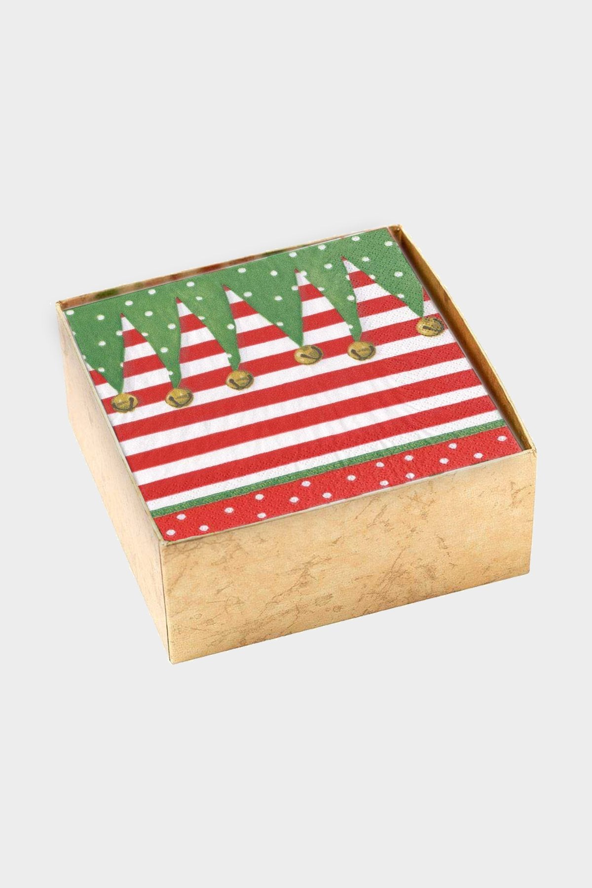 Stocking Stripe Boxed Paper Cocktail Napkins - shop-olivia.com